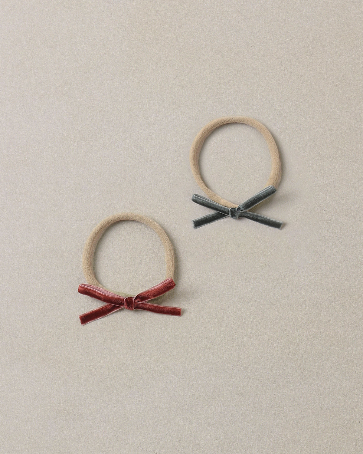 Noralee Baby Bow Headbands - Green, Ruby
