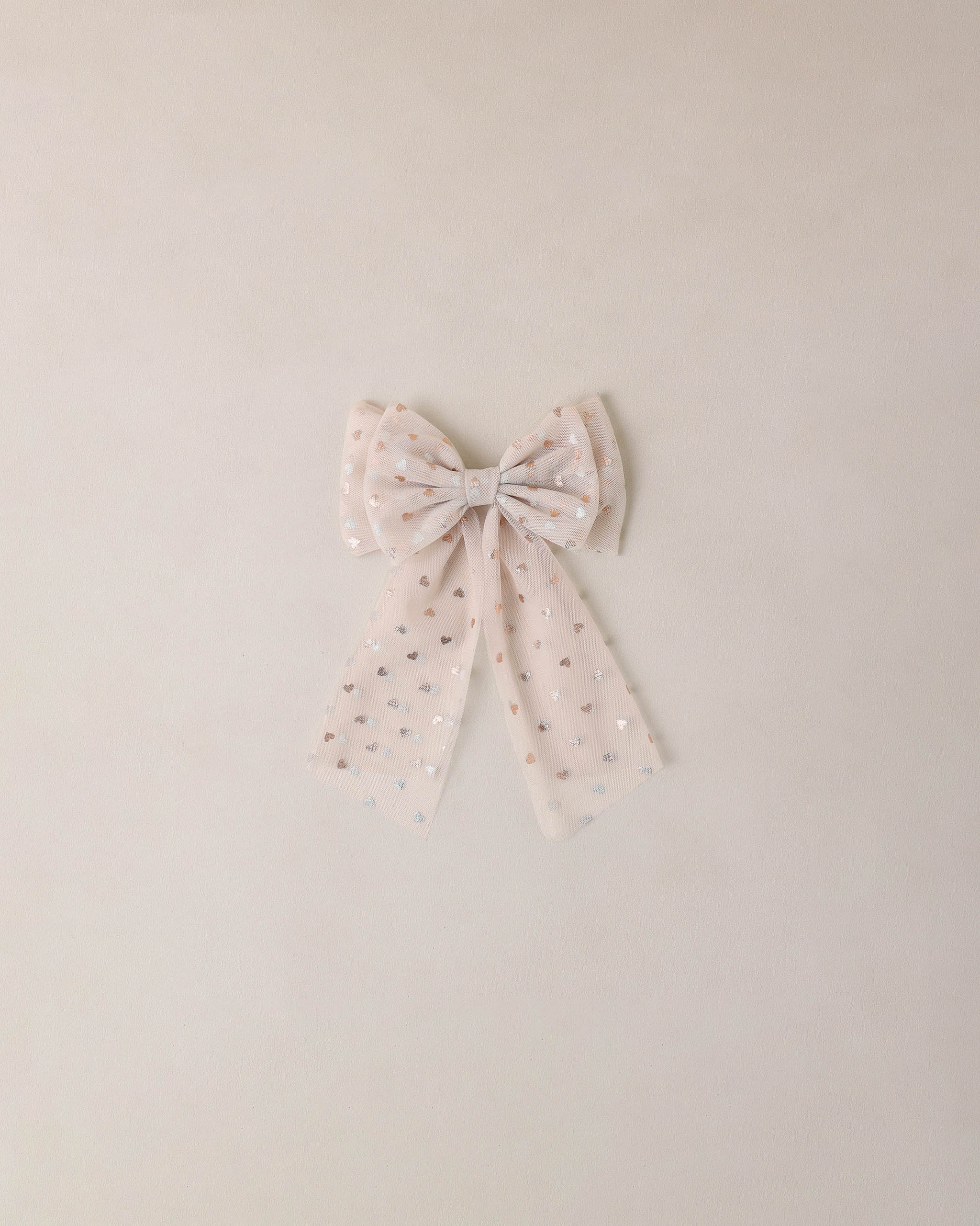Noralee Alice Bow - Rose Gold Hearts