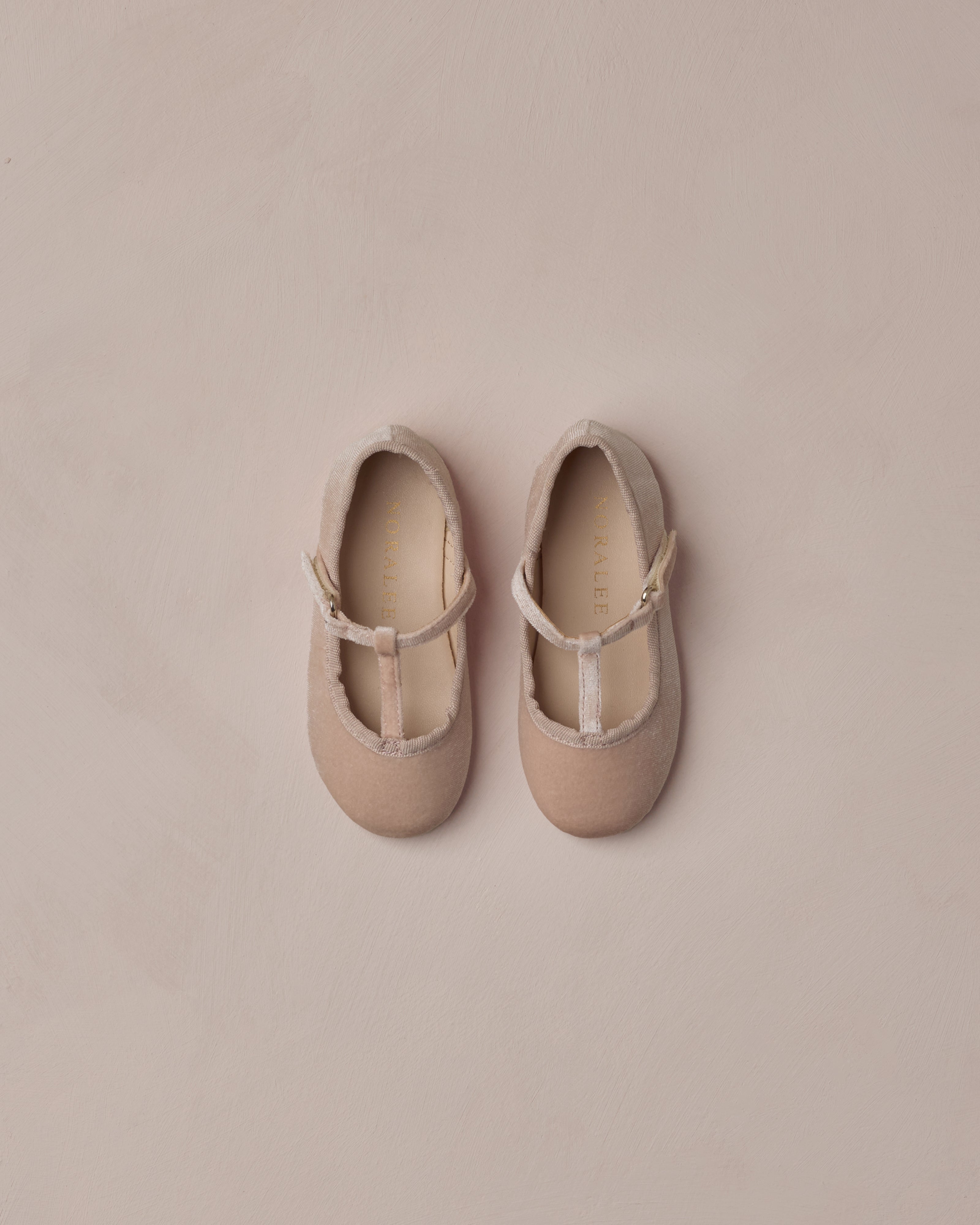 Noralee T-Strap Ballet Flats - Rose