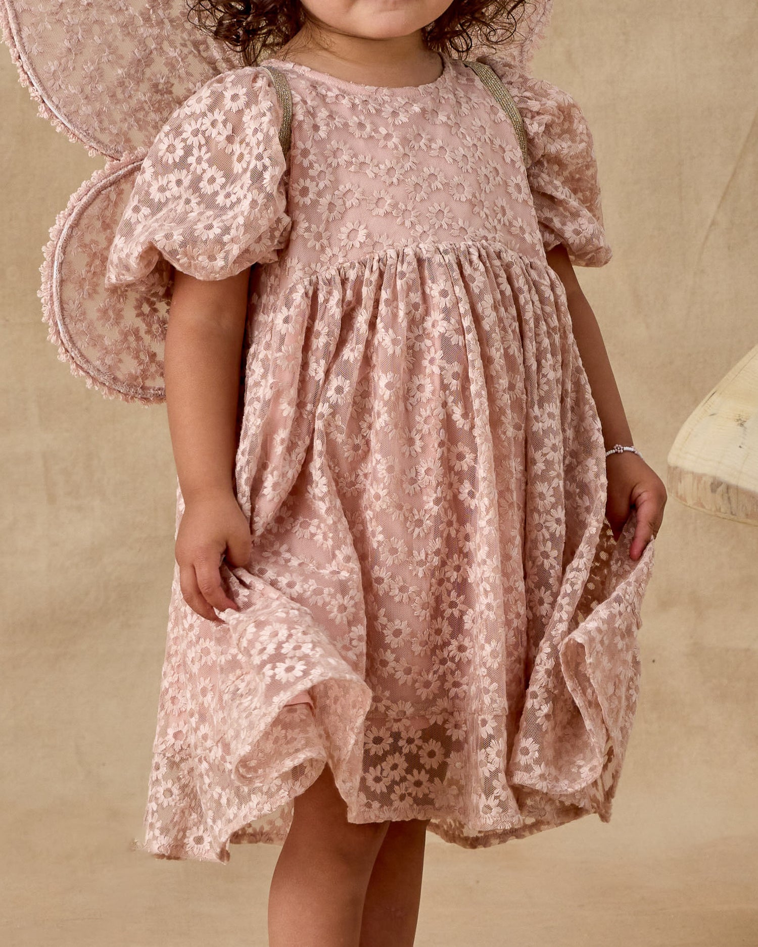 Noralee Luna Dress - Rose Embroidered Daisy