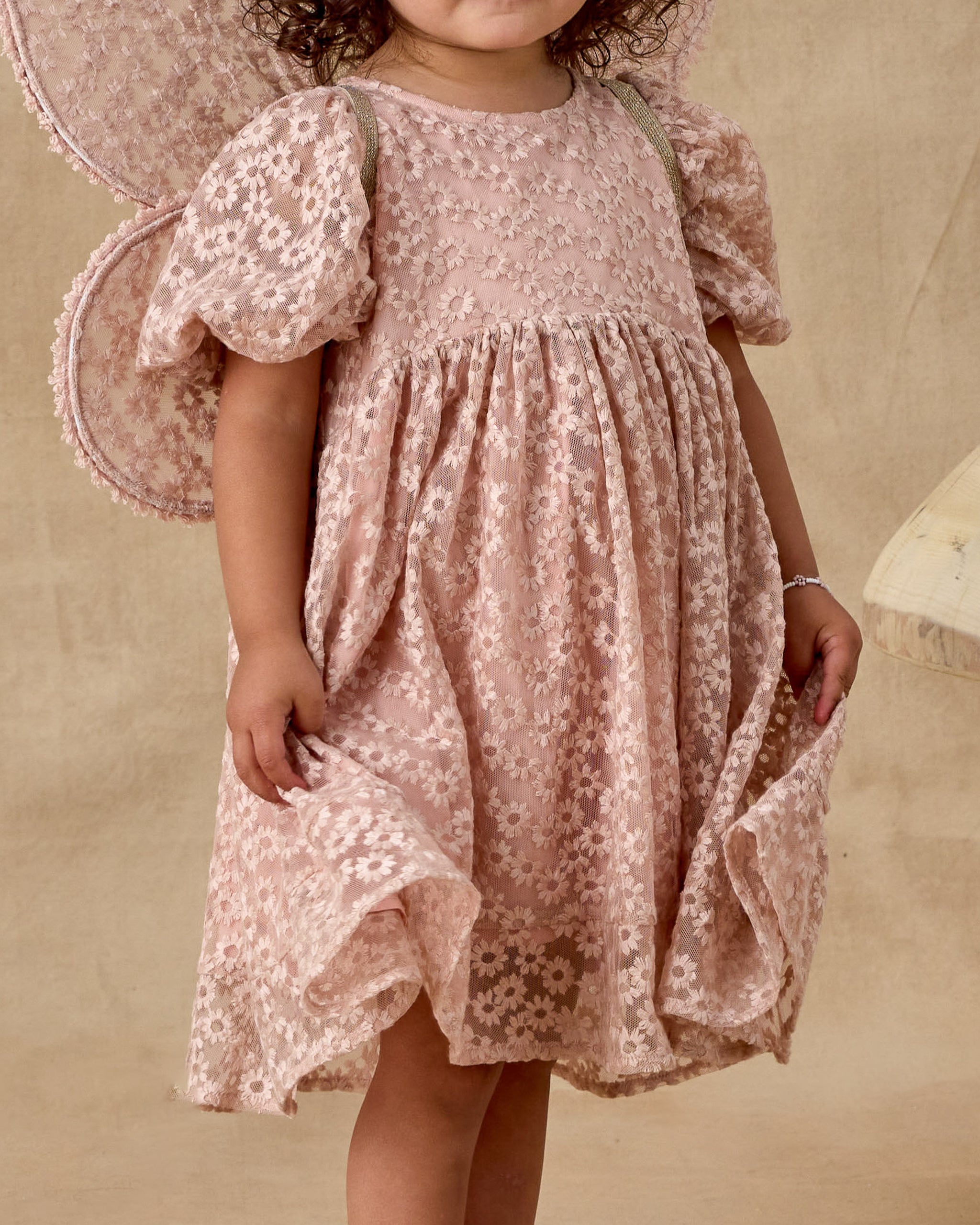 Noralee Luna Dress - Rose Embroidered Daisy