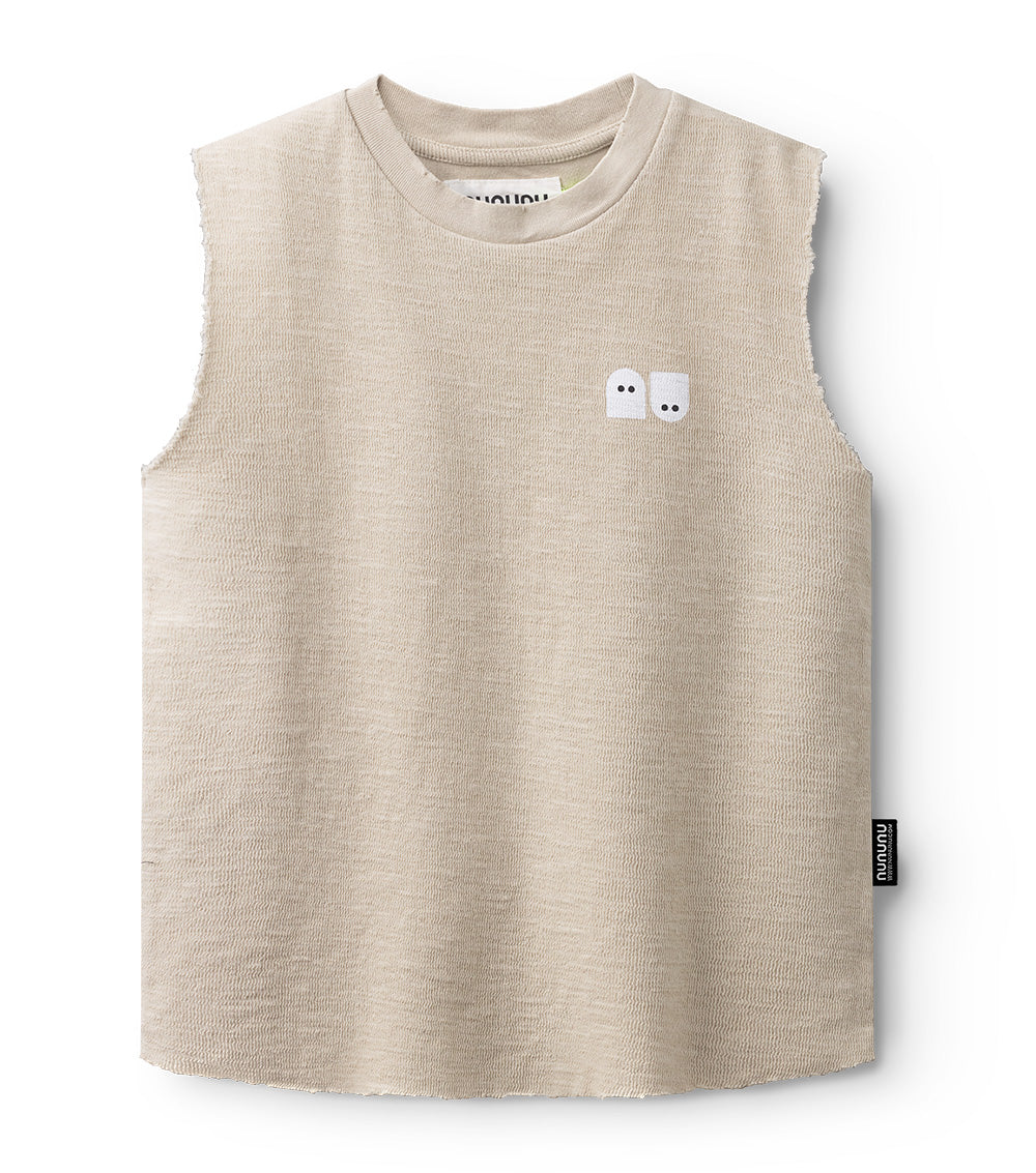 Nununu Spookies Sleeveless Shirt - Smokey Natural