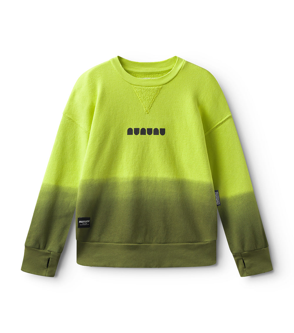 Nununu Ombre Sweatshirt - Hot Lime