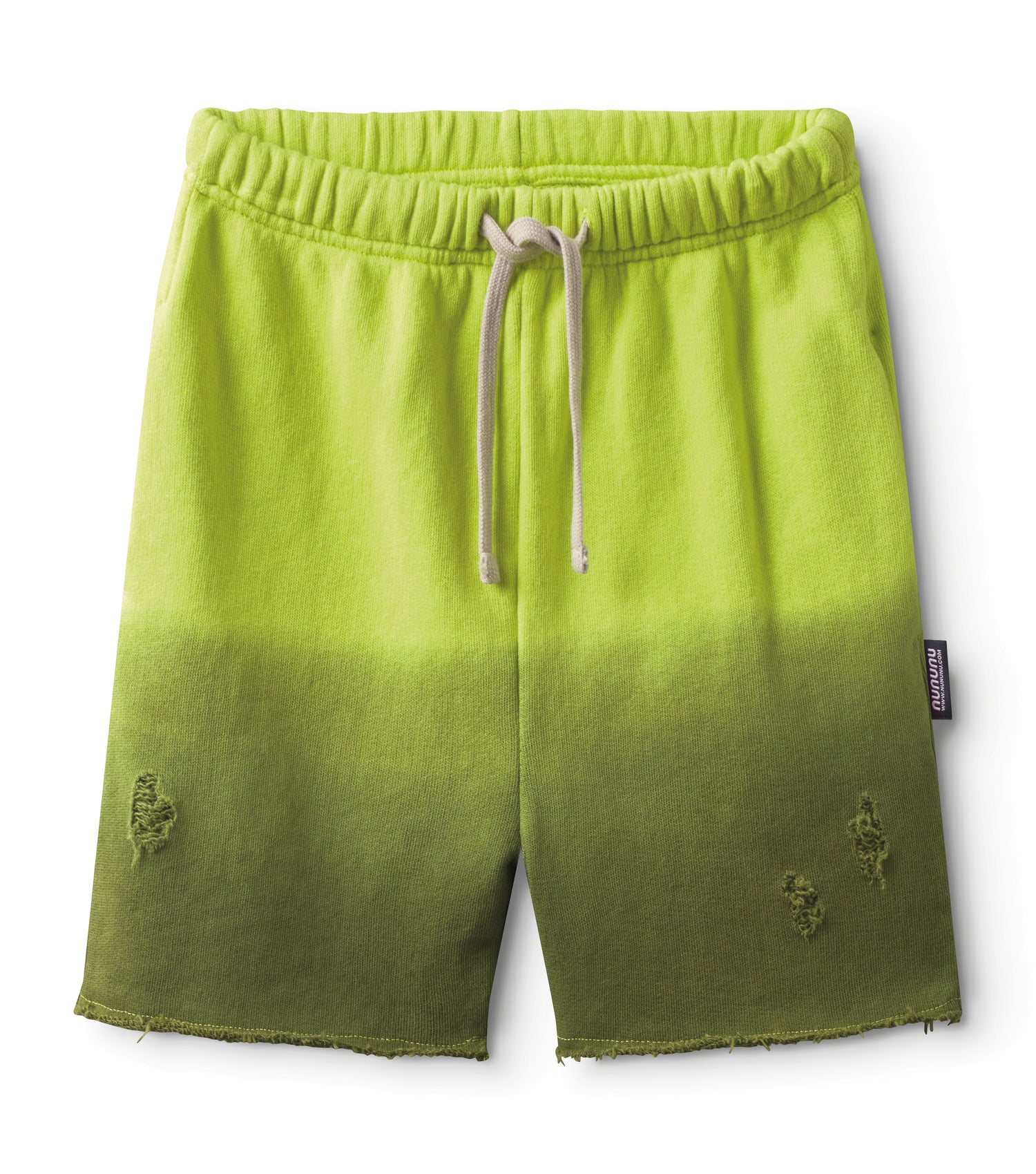 Nununu Ombre Sweatshorts - Hot Lime
