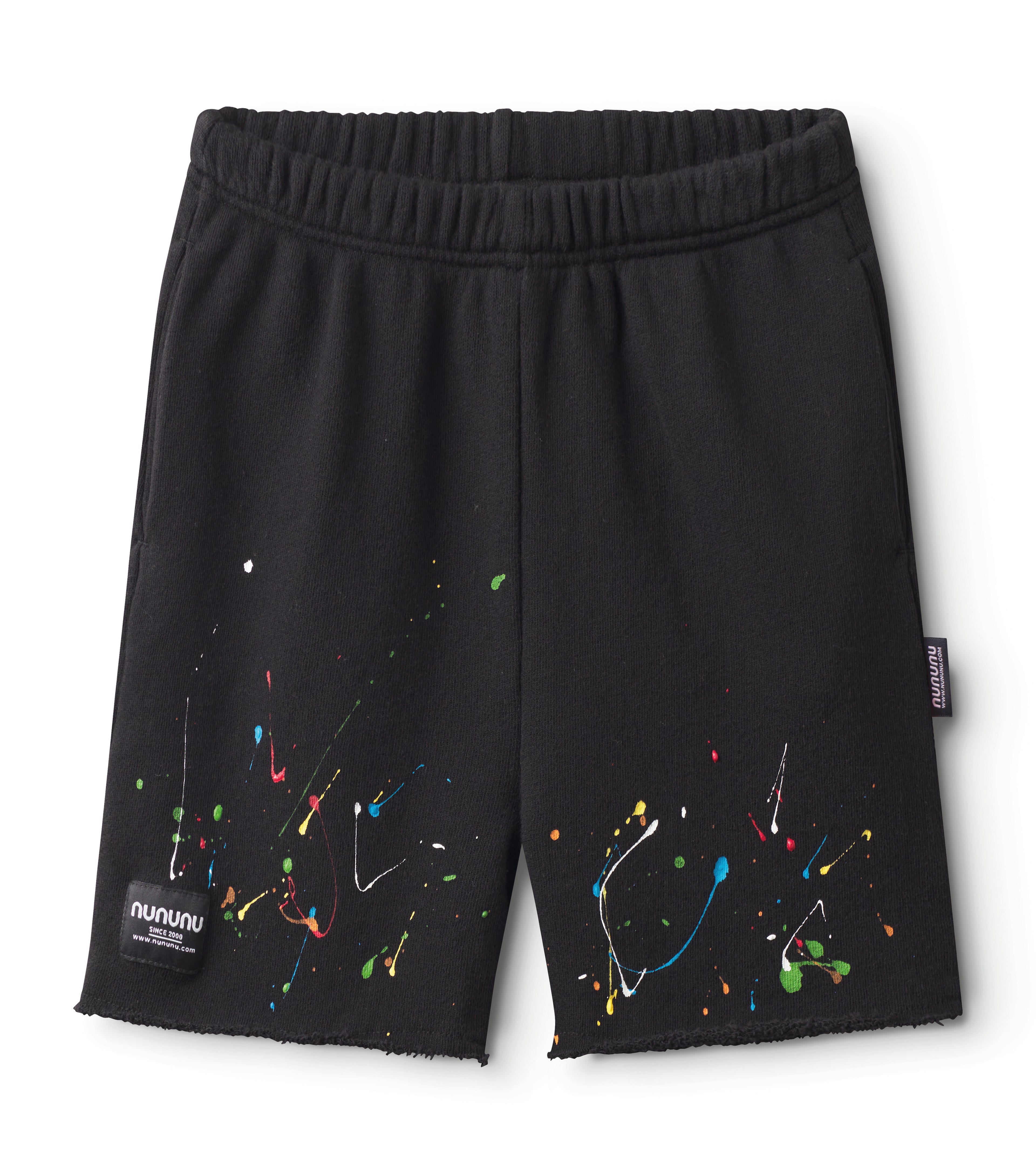 Nununu Slash Of Color Sweatshorts - Black