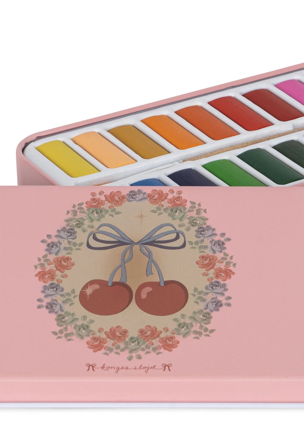 Konges Sløjd Water Colors Tin Box - Cherry Bow