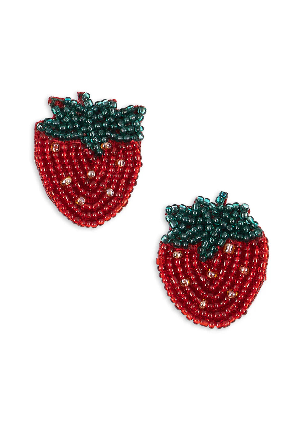 Konges Sløjd 2 Pack Strawberry Beaded Hair Clip - Strawberry