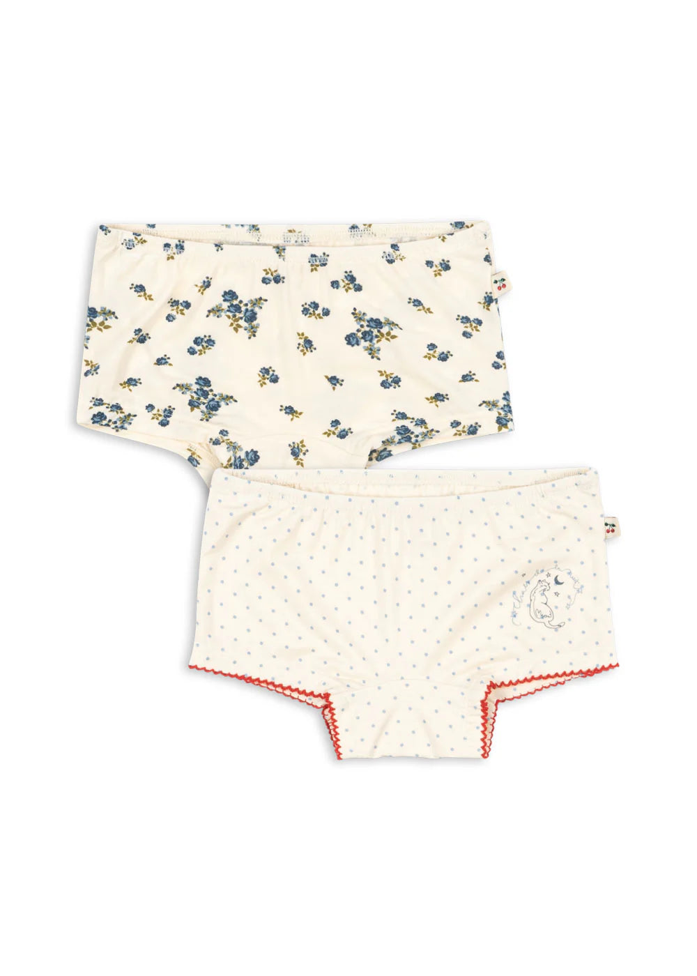 Konges Sløjd 2 Pack Mimmi Modal Hipsters - Blue Kitty Dot / Tramonto