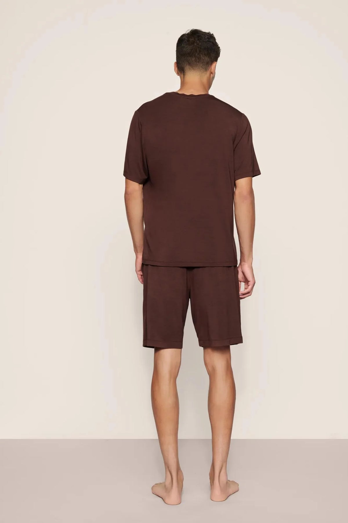 Eberjey Henry Short PJ Set - Chocolate