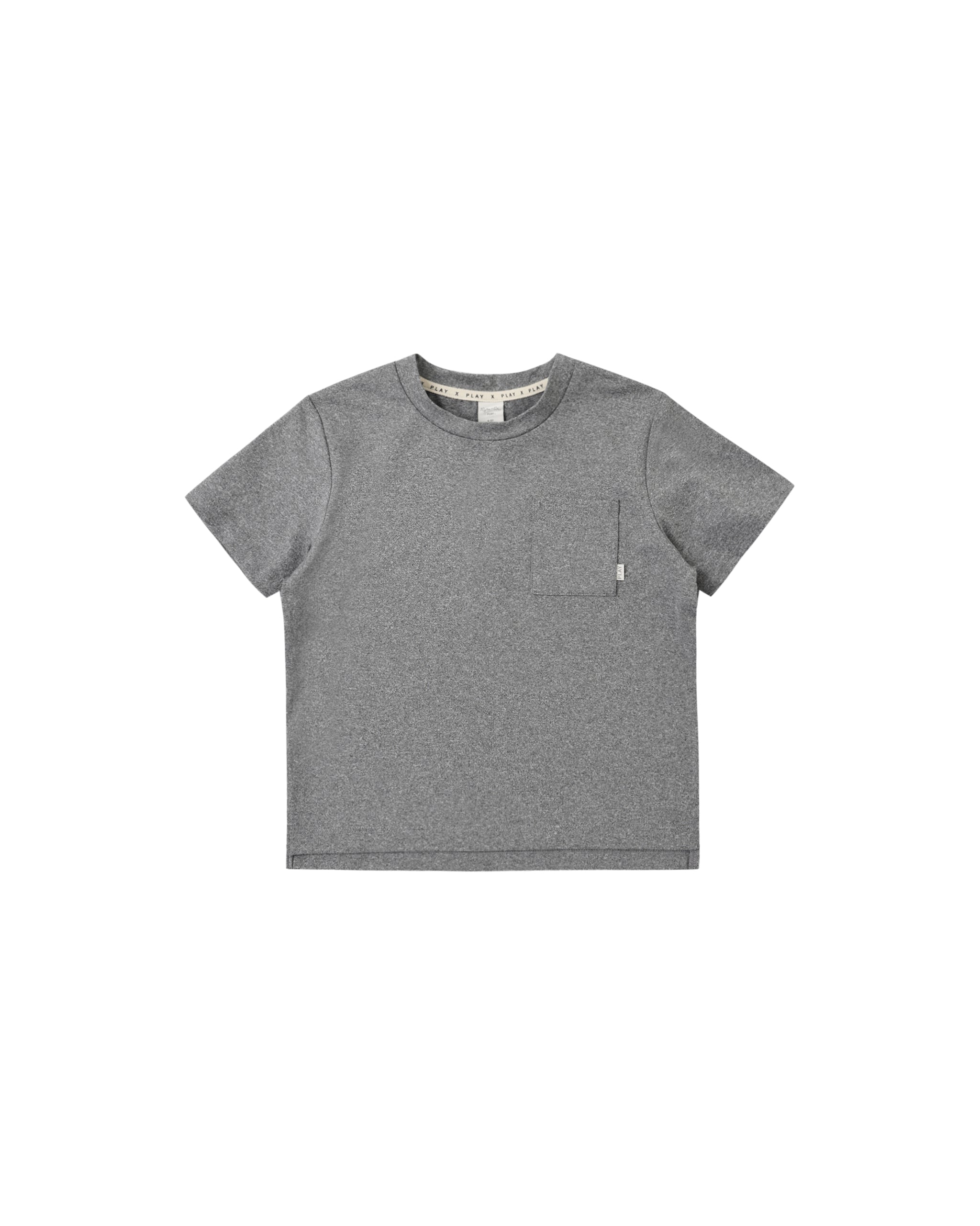 Rylee + Cru Play X Play Cove Essential Pocket Tee - Dark Heathered Grey