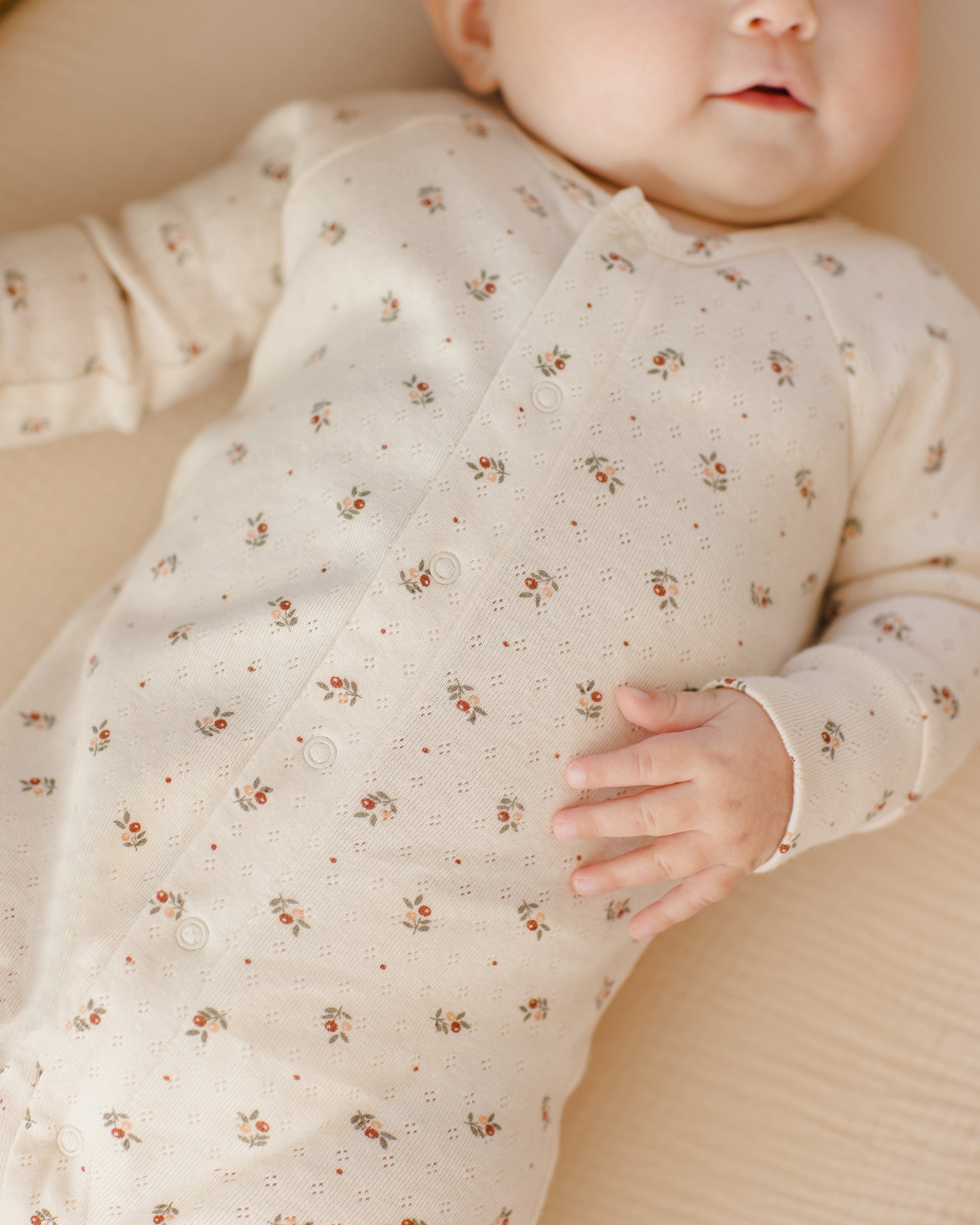 Quincy Mae Pointelle Long John - Holly Berry