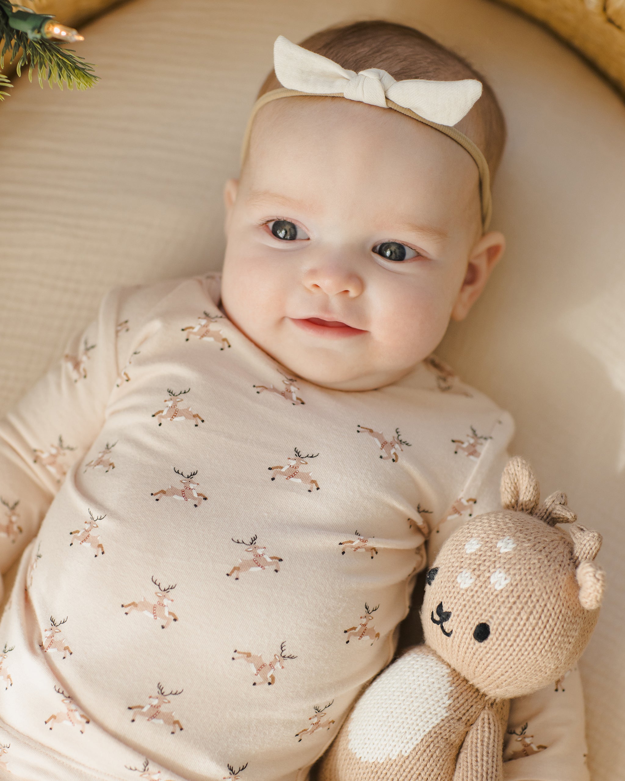 Quincy Mae Bamboo Pajama Set - Reindeer