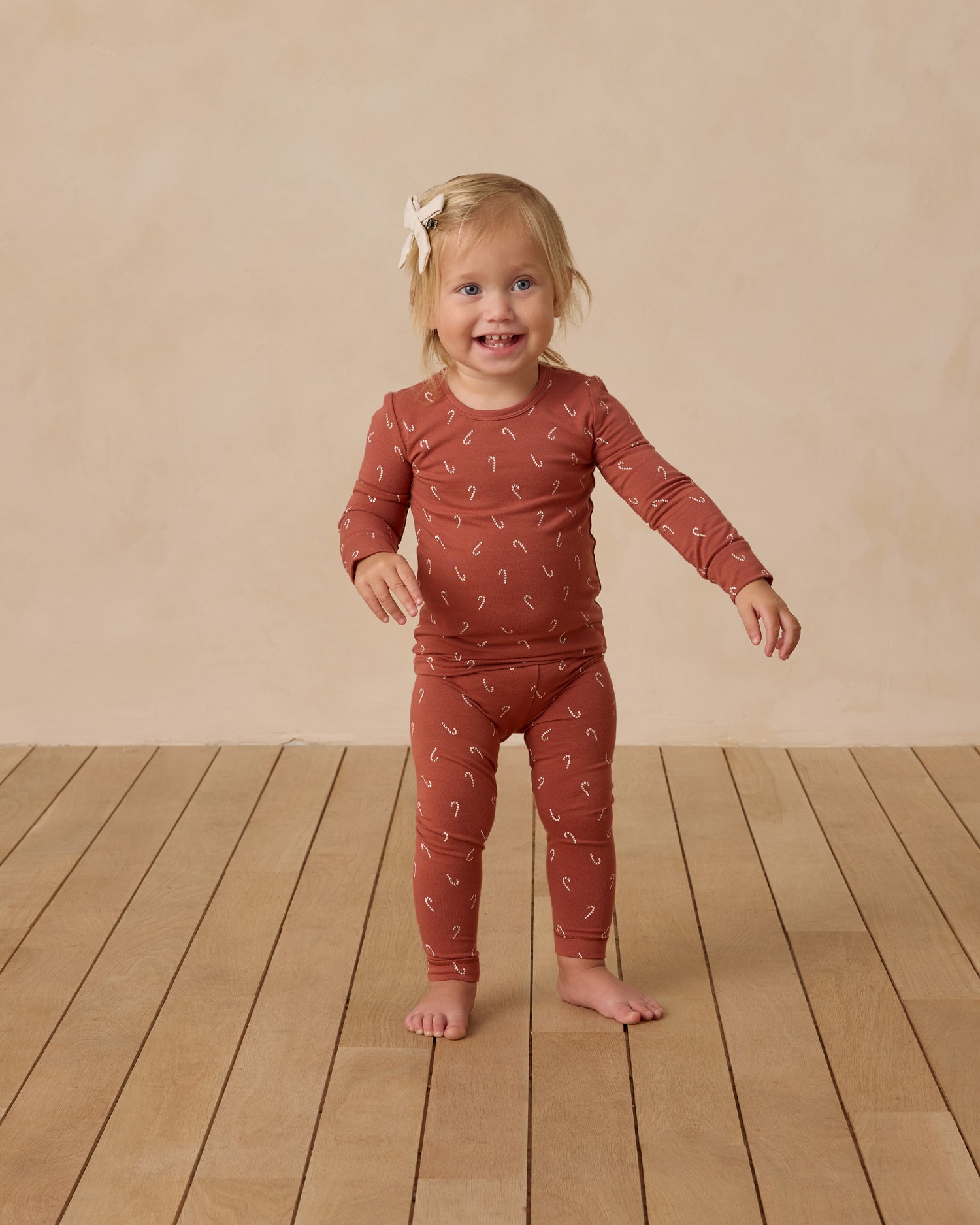 Quincy Mae Bamboo Pajama Set - Candy Canes