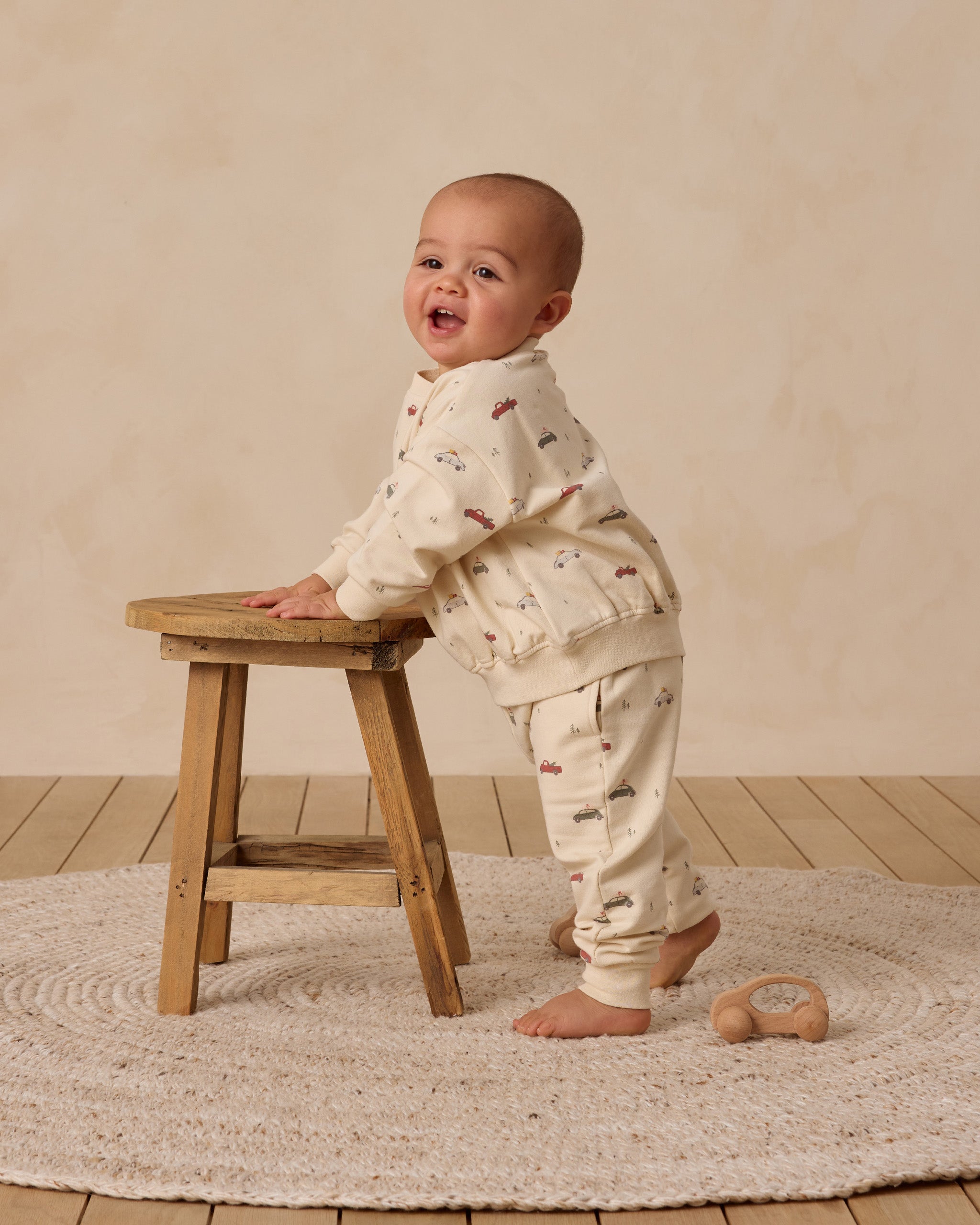 Quincy Mae Relaxed Fleece Sweatpant - Cars