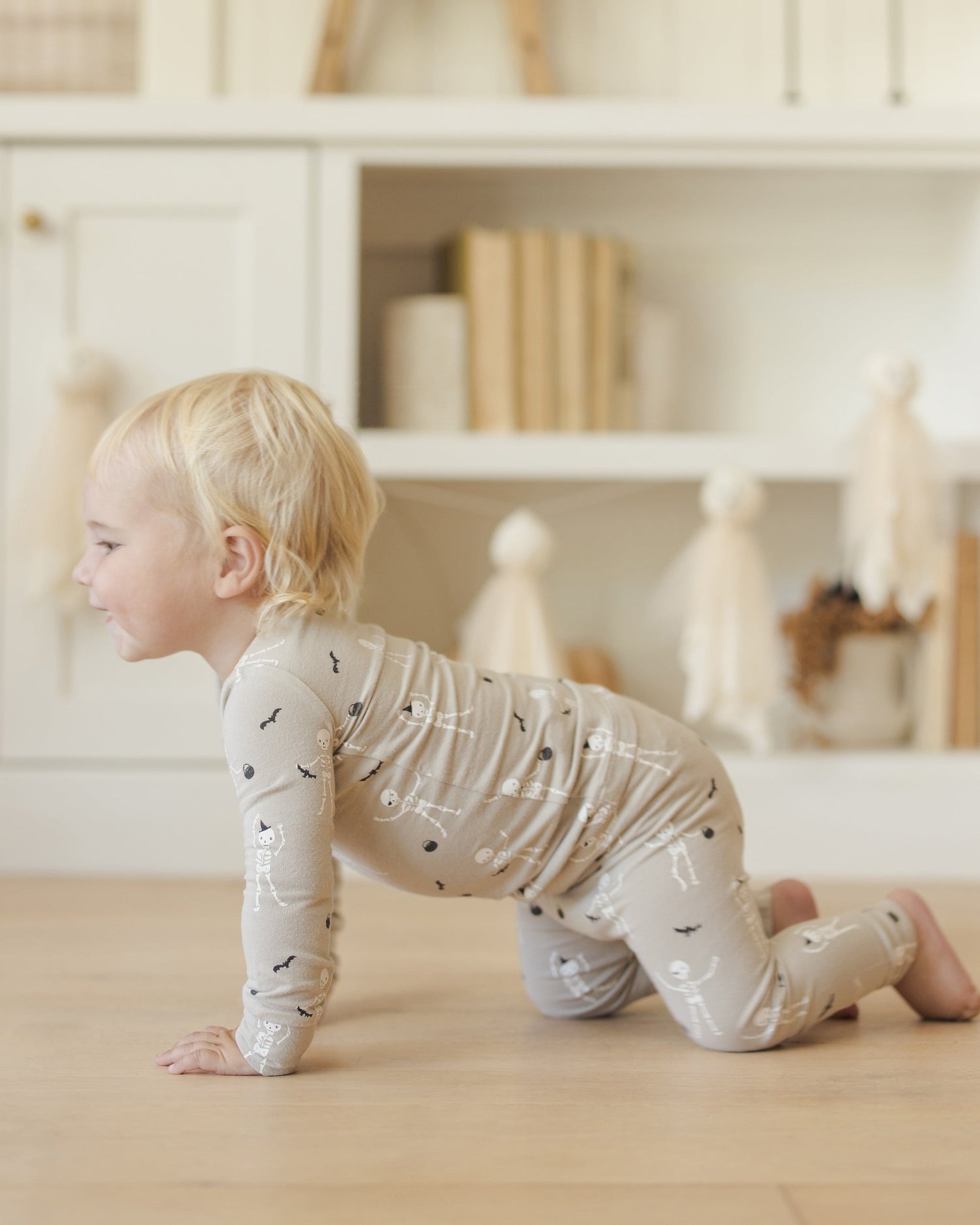 Quincy Mae Bamboo Pajama Set - Skeletons