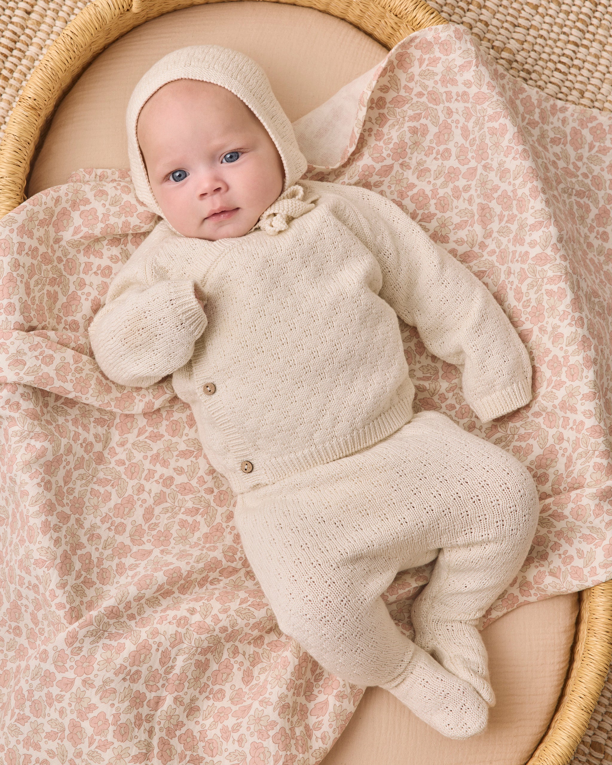 Quincy Mae Woven Swaddle - Pink Blossom