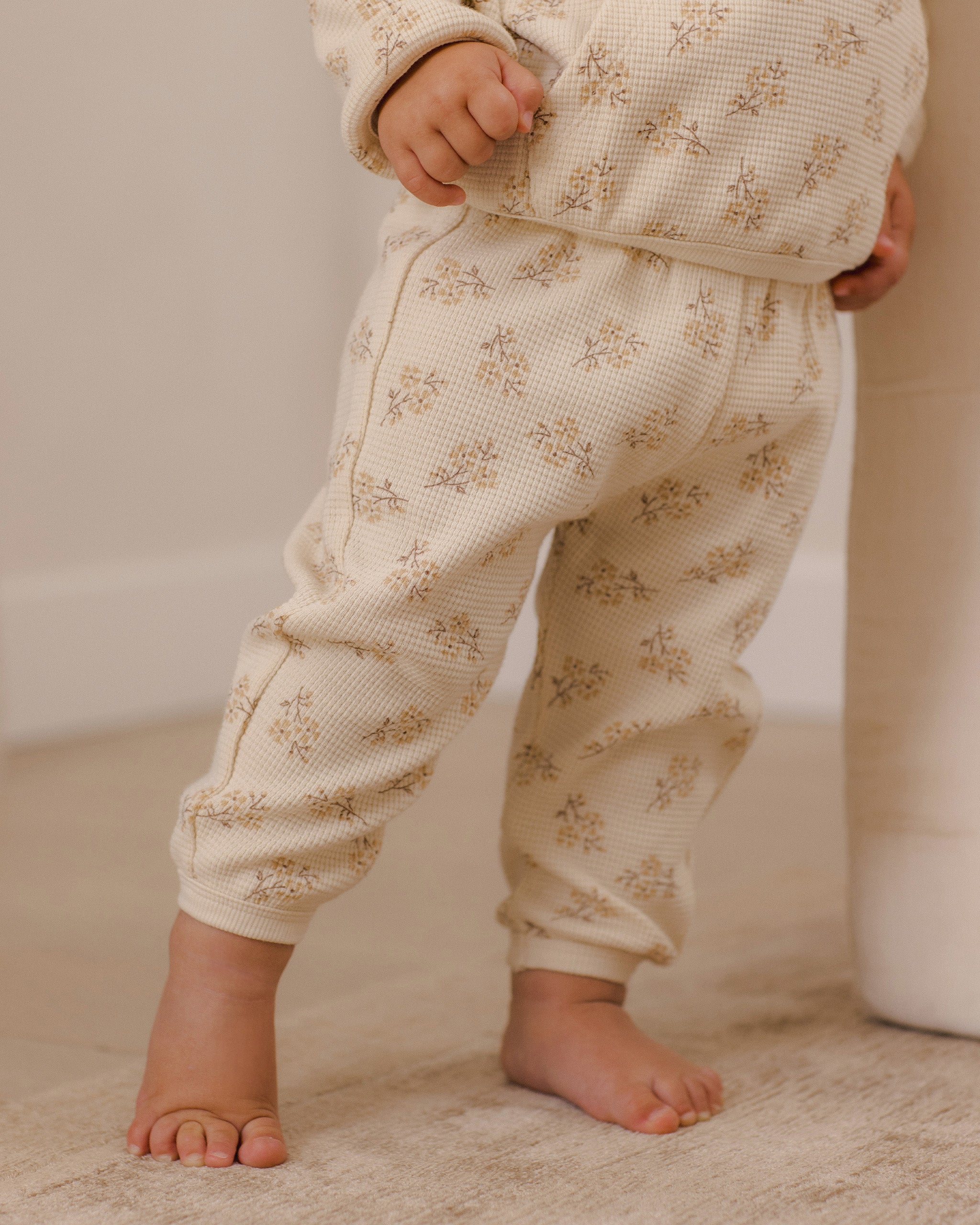 Quincy Mae Waffle Slouch Set - Meadow