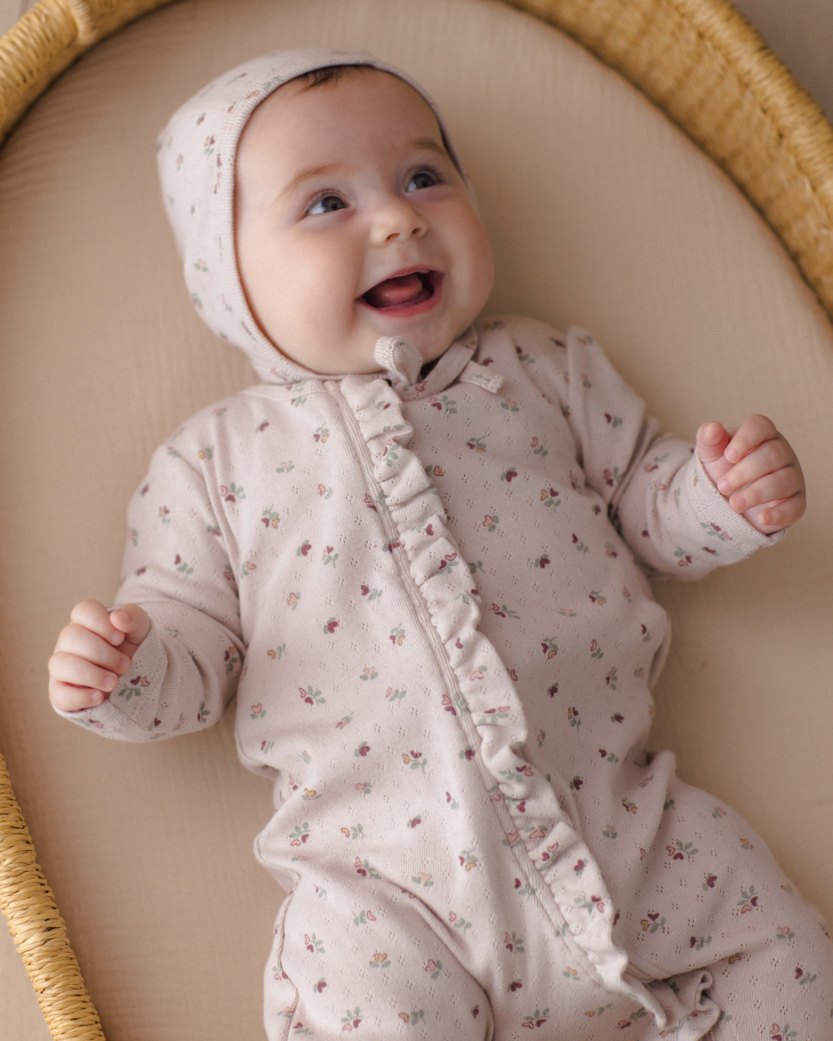 Quincy Mae Ruffle Jumpsuit - Heart Ditsy