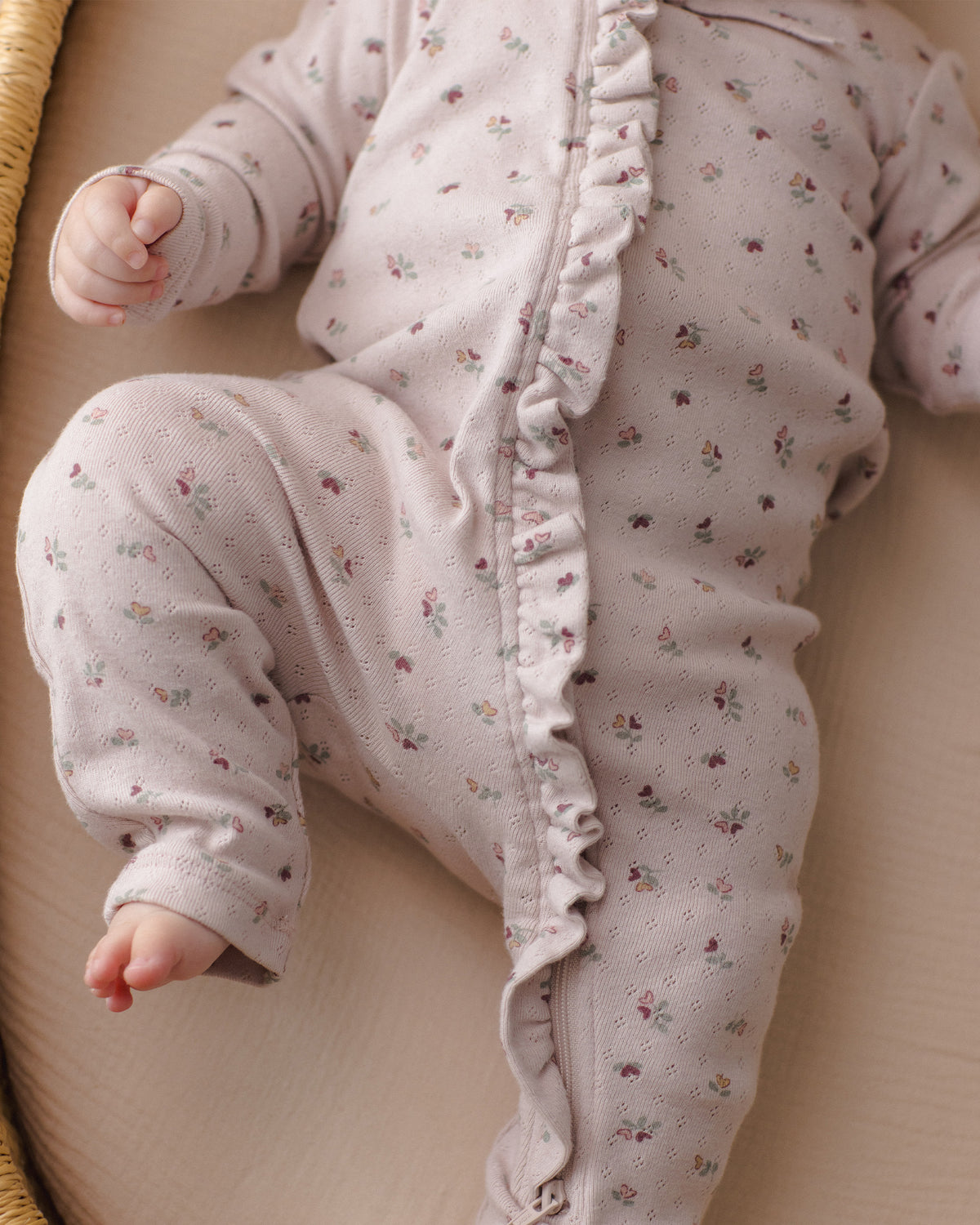 Quincy Mae Ruffle Jumpsuit - Heart Ditsy