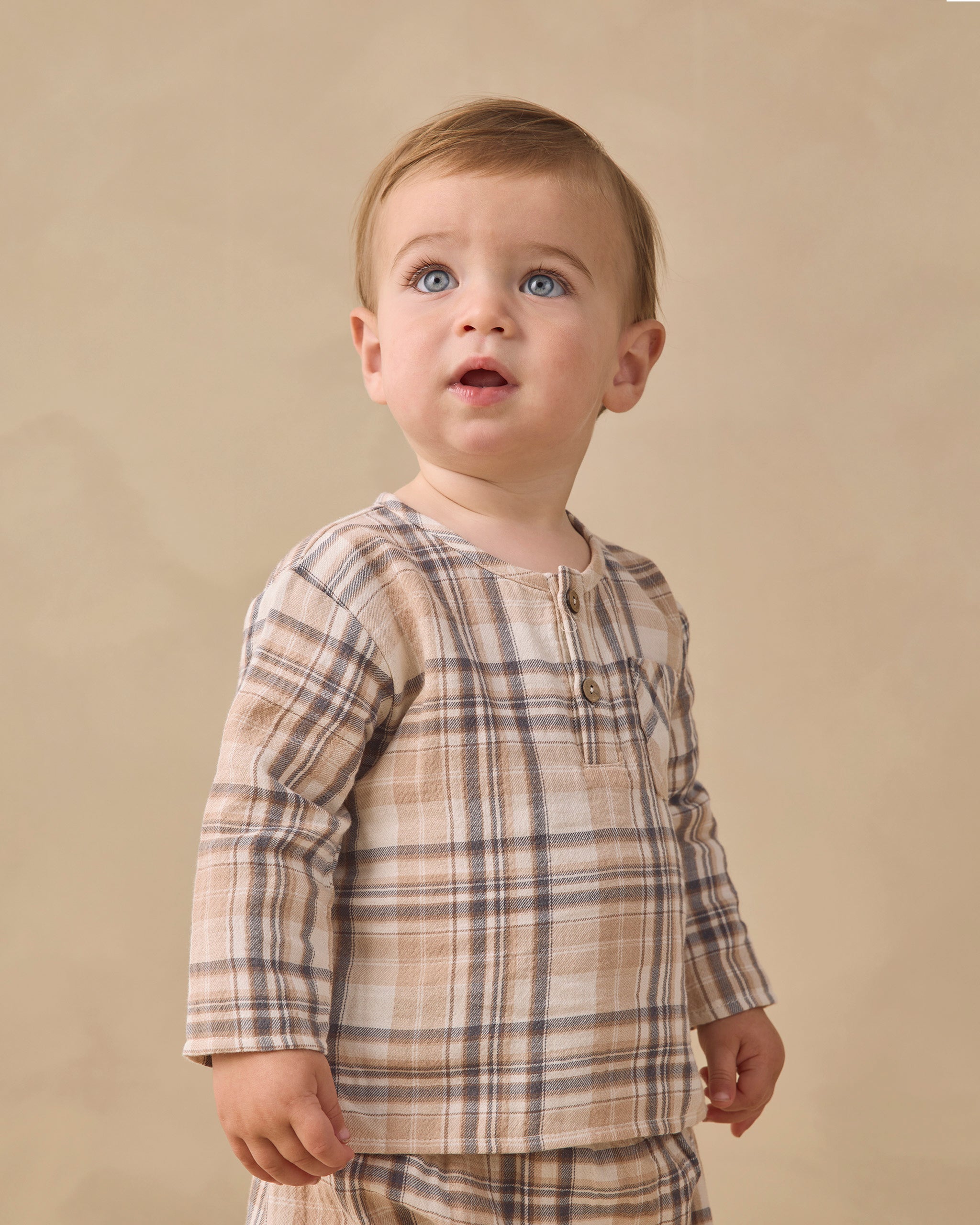 Quincy Mae Rory Shirt - Fall Plaid