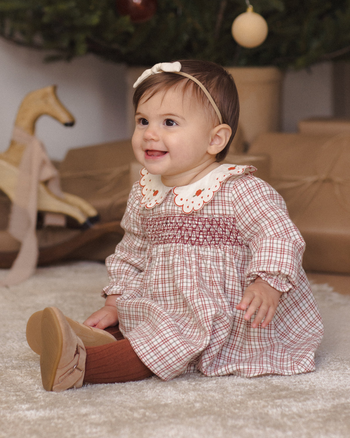 Quincy Mae Callie Dress - Christmas Plaid
