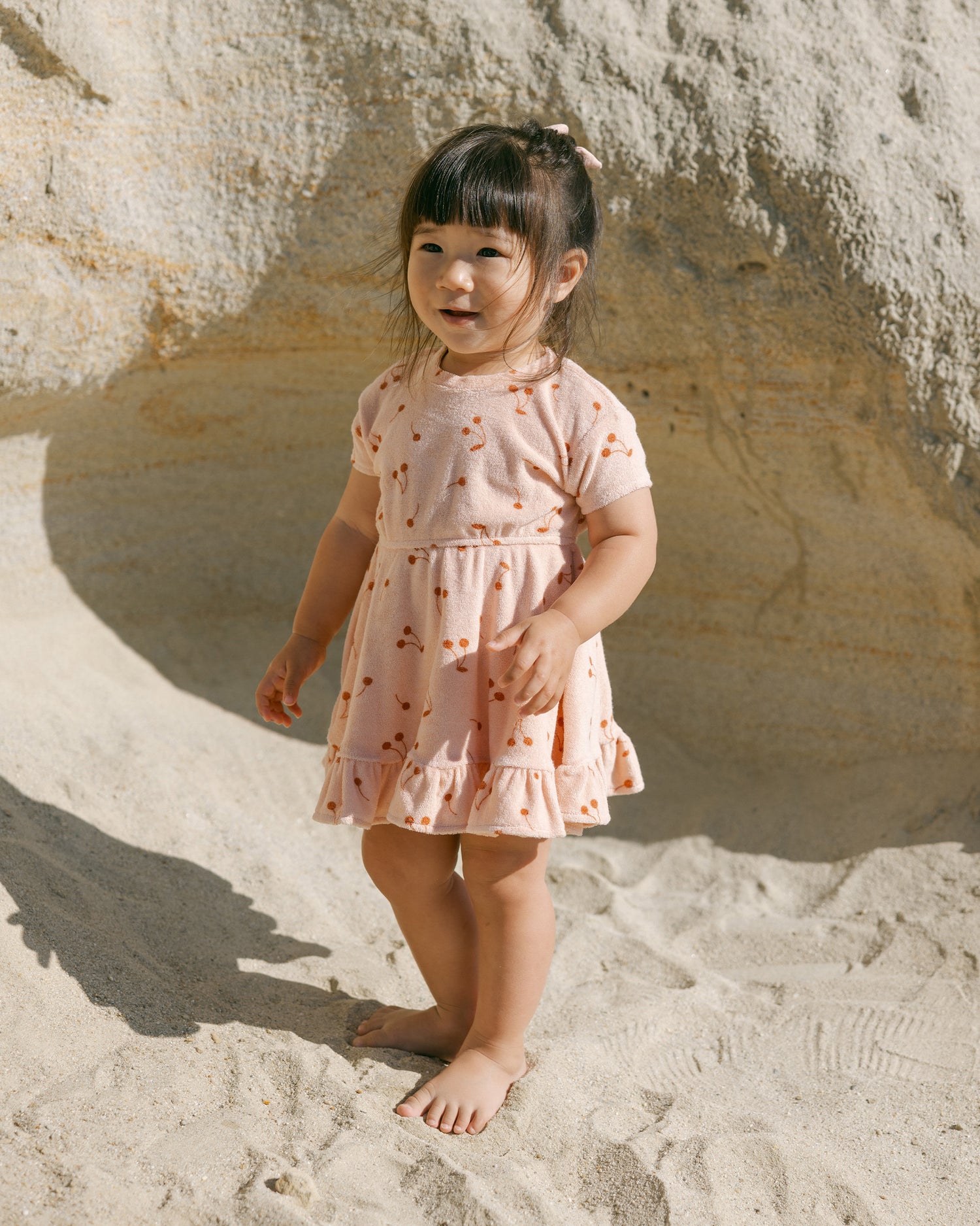 Quincy Mae Terry Dress - Cherries