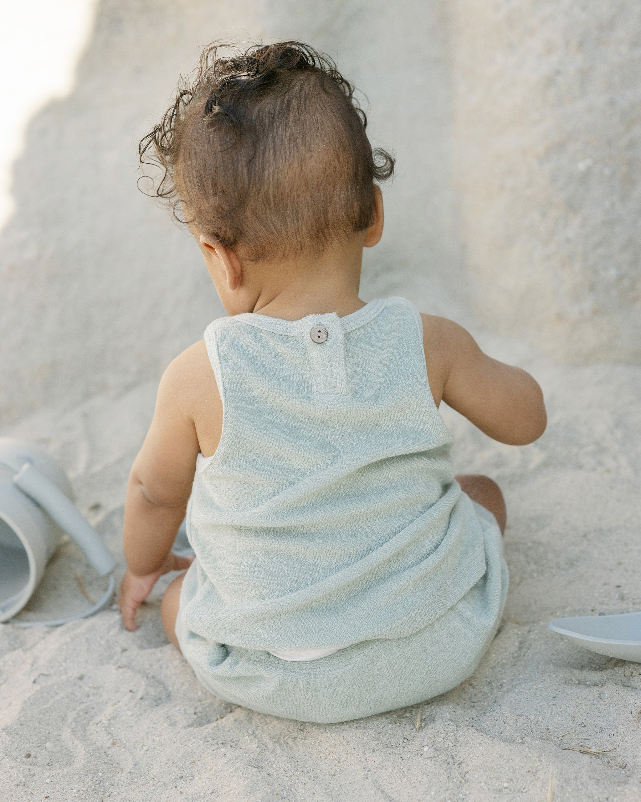 Quincy Mae Terry Tank + Short Set - Sage