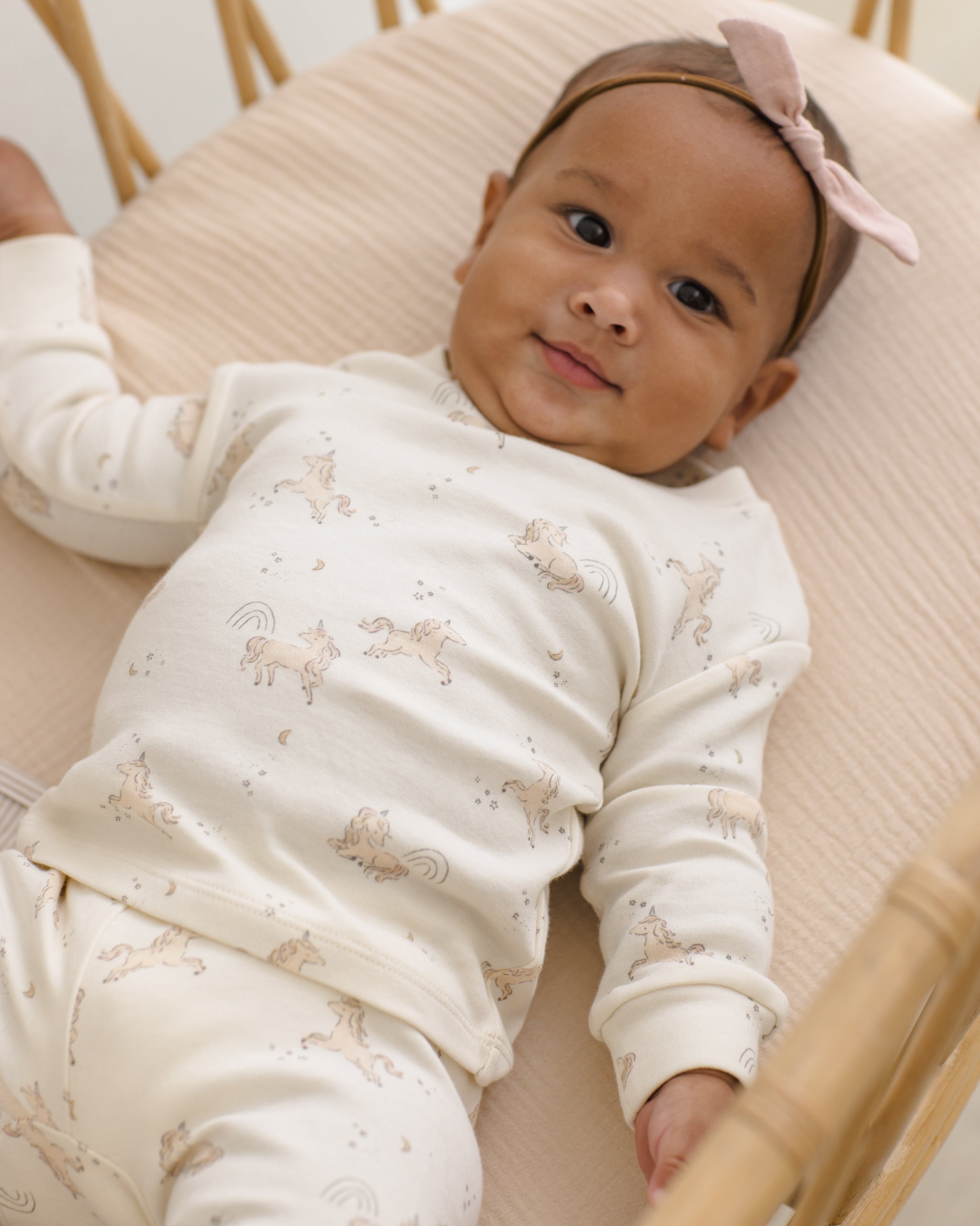 Quincy Mae Little Knot Headband - Blush