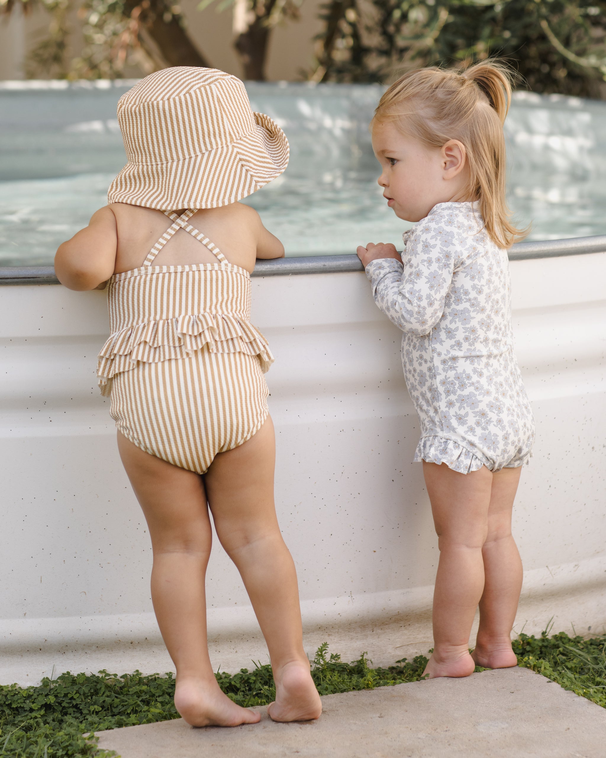 Quincy Mae Bucket Hat - Honey Stripe Small