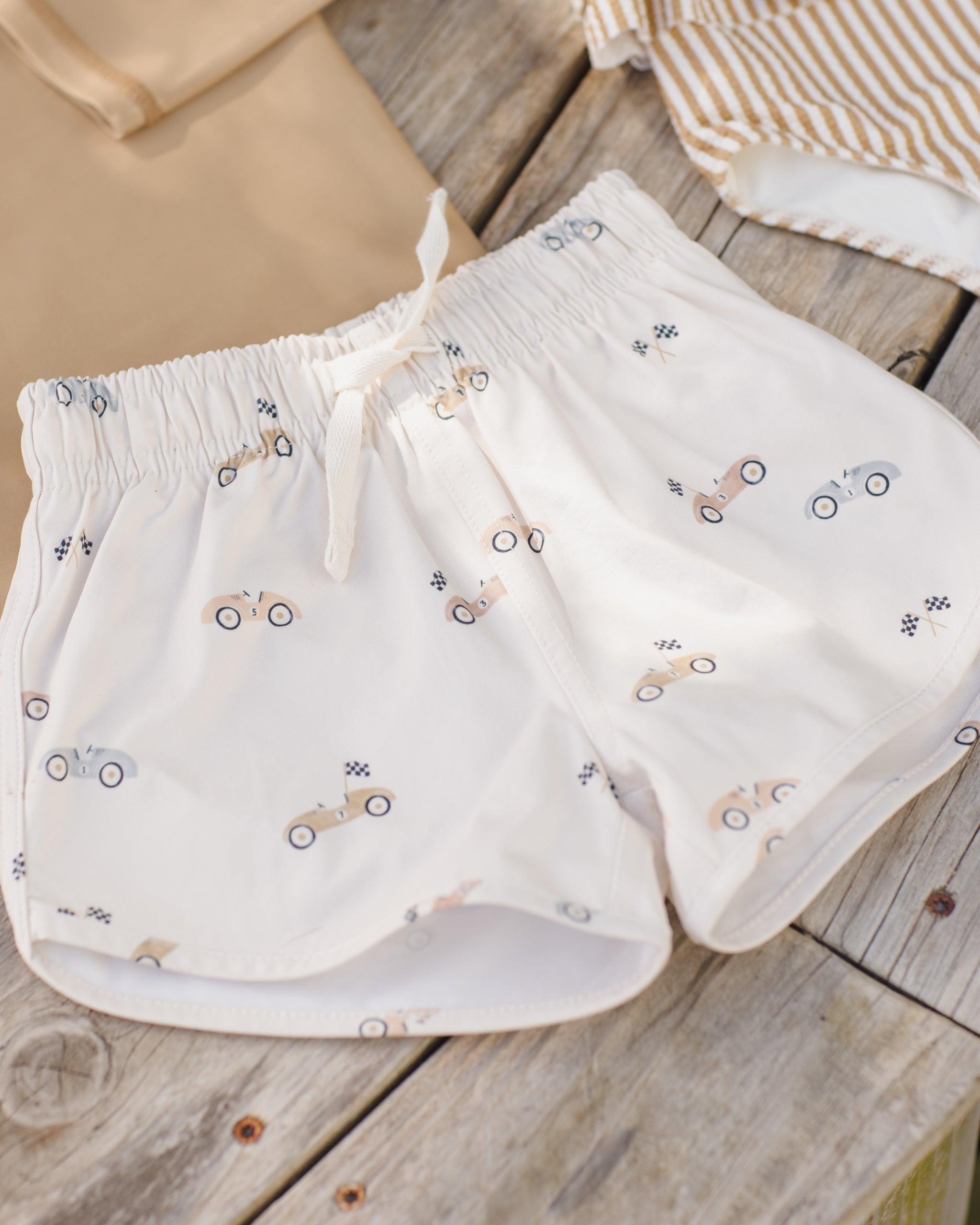 Quincy Mae Boys Swim Short - Race Car