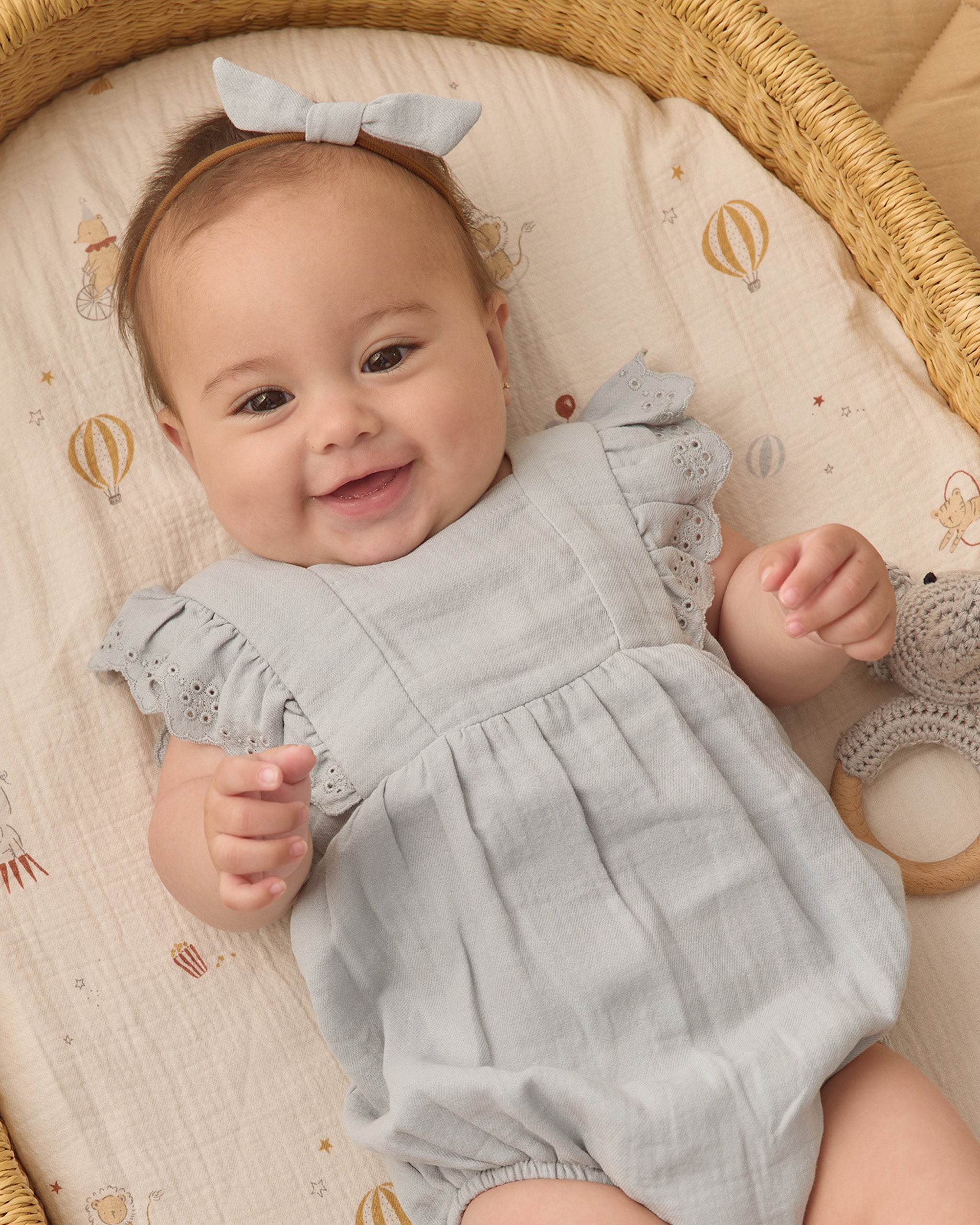 Quincy Mae Little Knot Headband - Sky