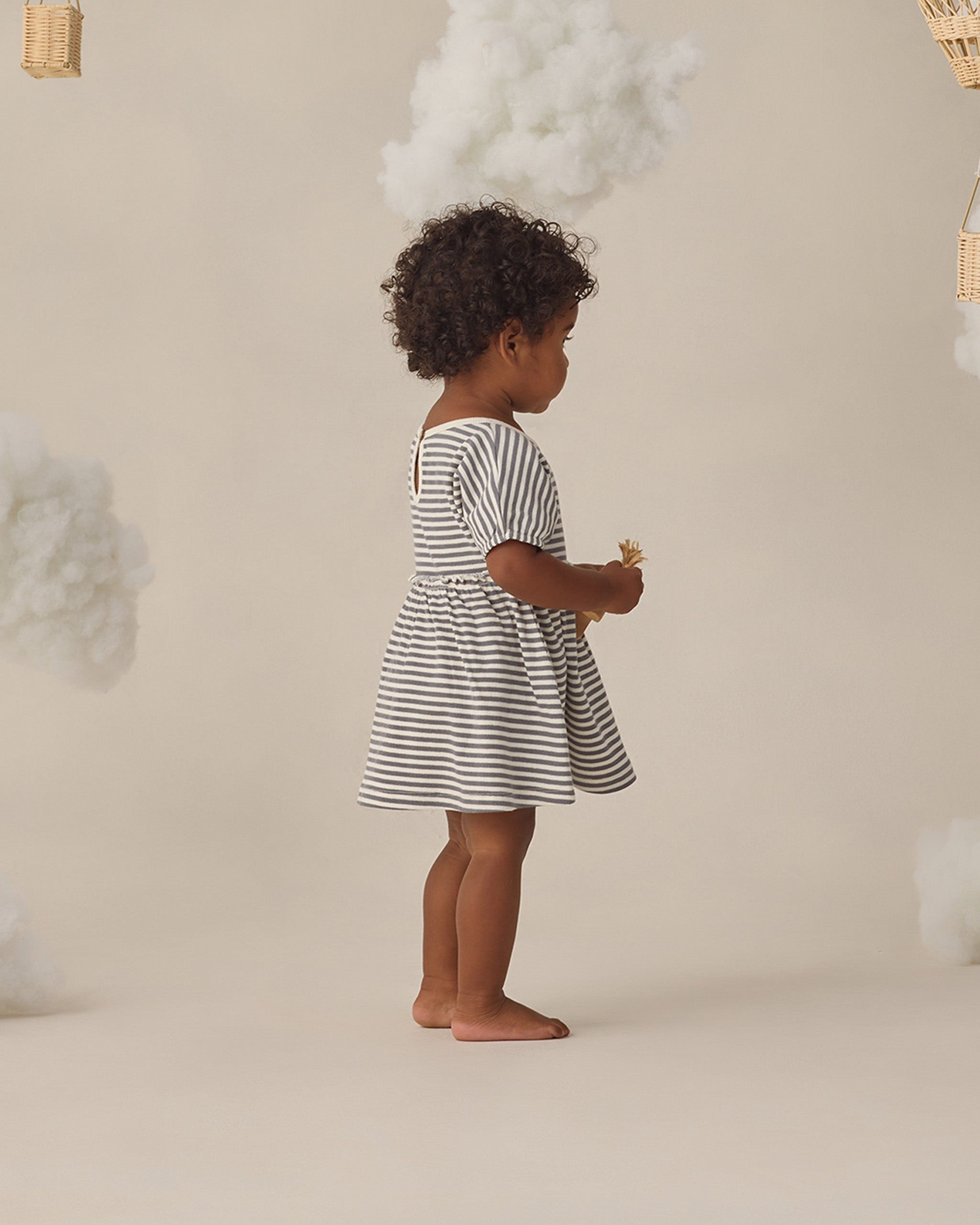 Quincy Mae Annie Dress - Ocean Stripe