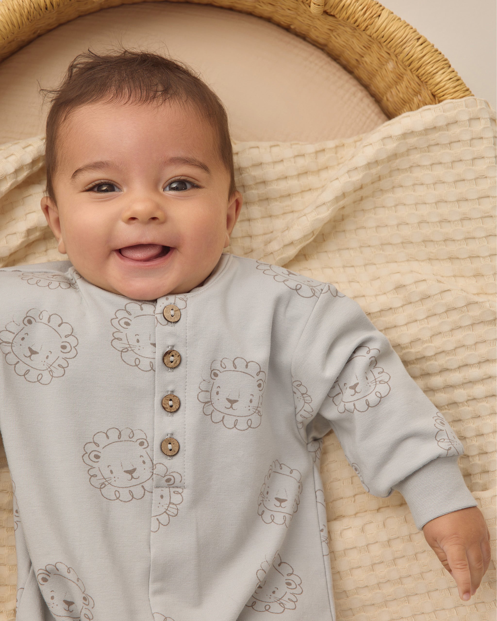 Quincy Mae Waffle Baby Blanket - Natural
