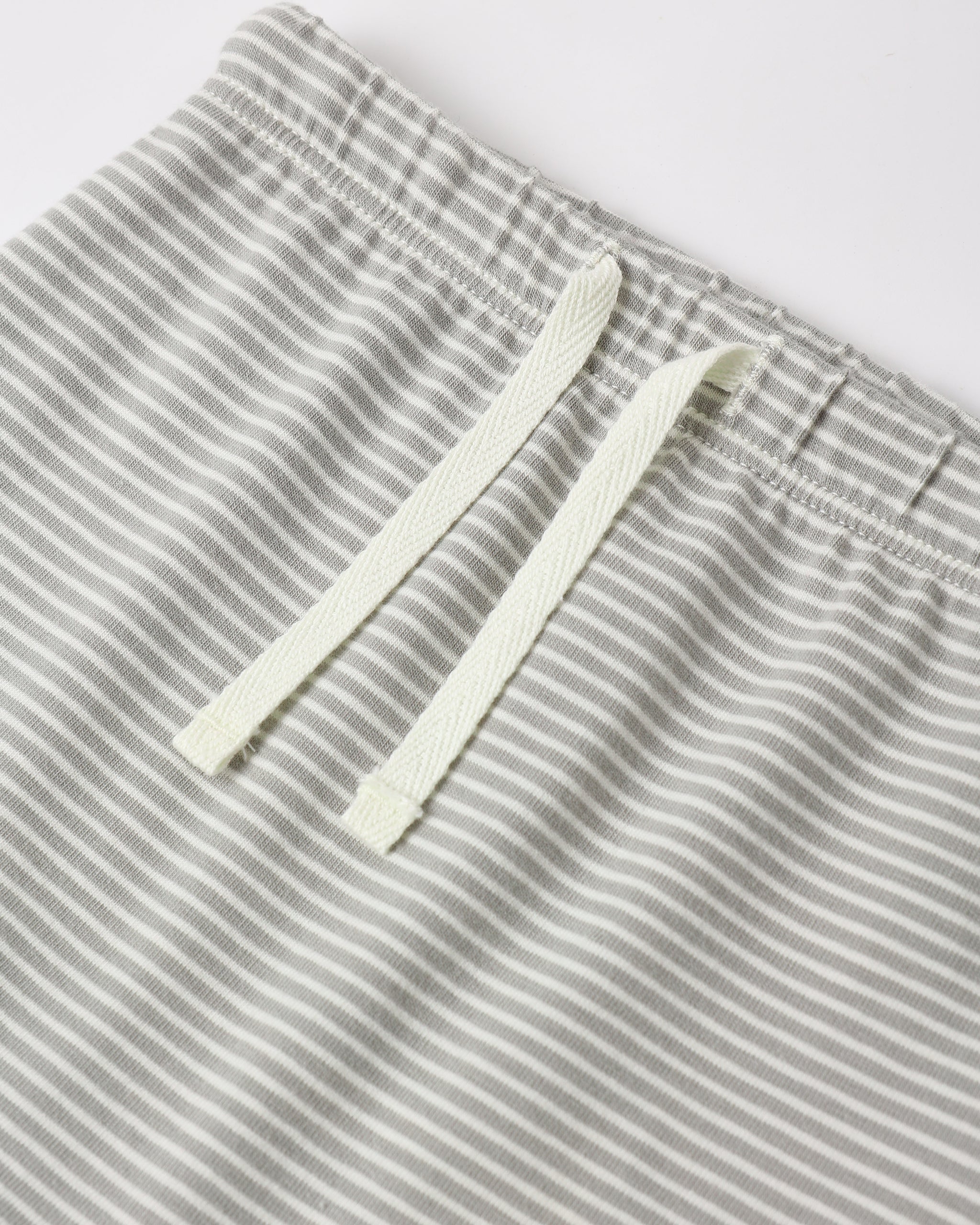 Quincy Mae Drawstring Pant - Sage Micro Stripe