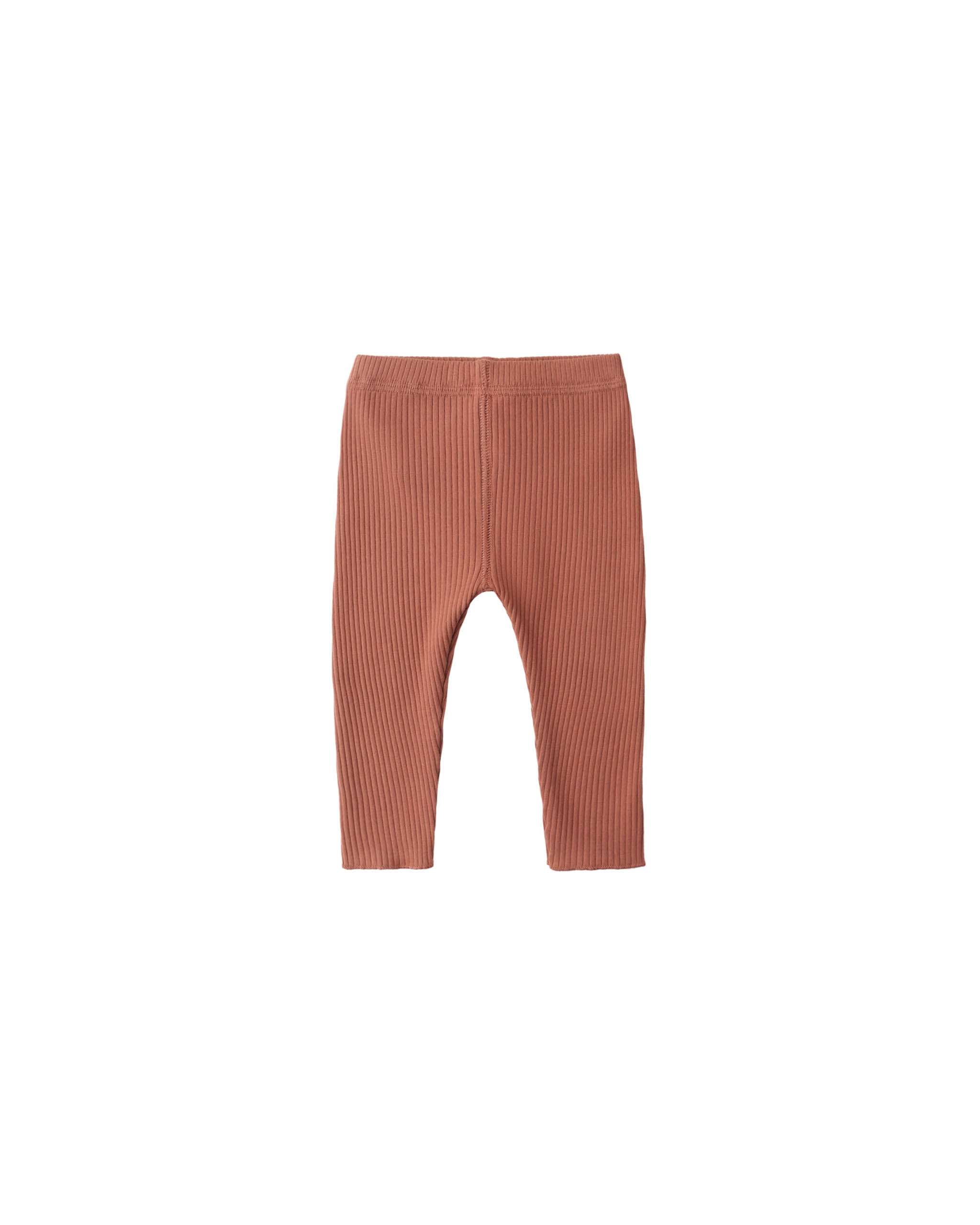 Quincy Mae Ribbed Legging - Red