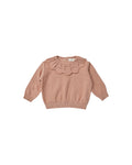 Quincy Mae Petal Knit Sweater - Rose