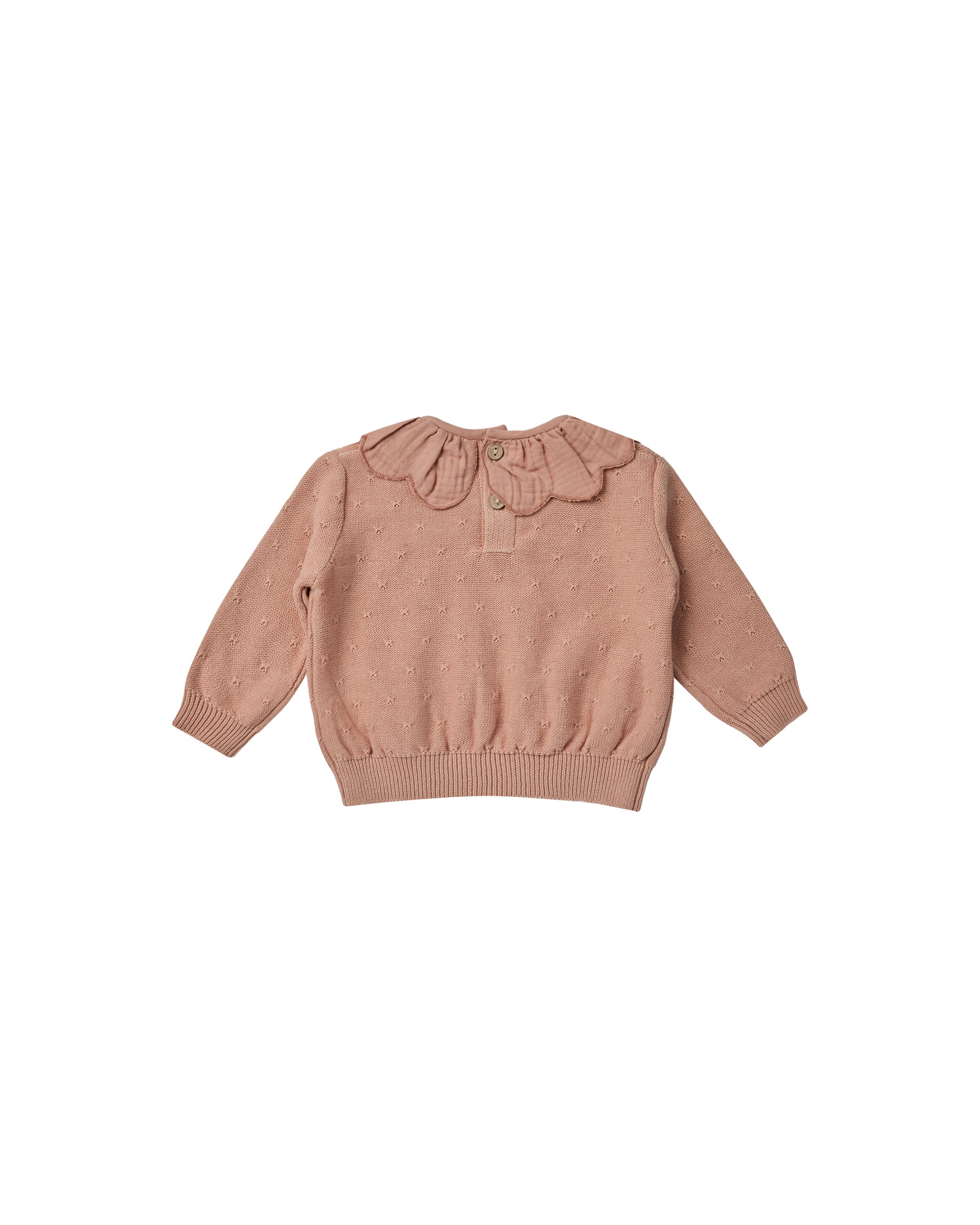 Quincy Mae Petal Knit Sweater - Rose