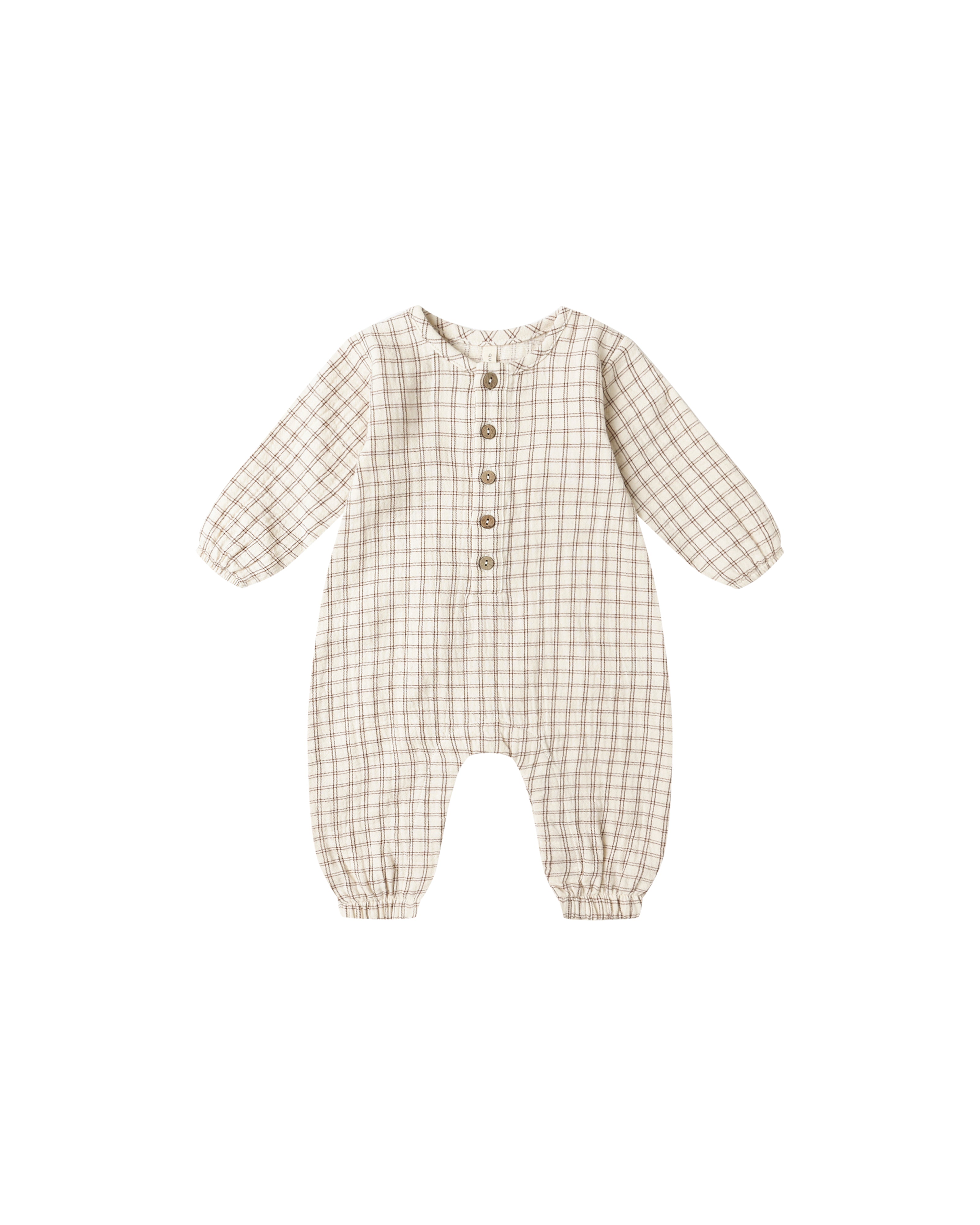 Quincy Mae Woven Jumpsuit - Cedar Check