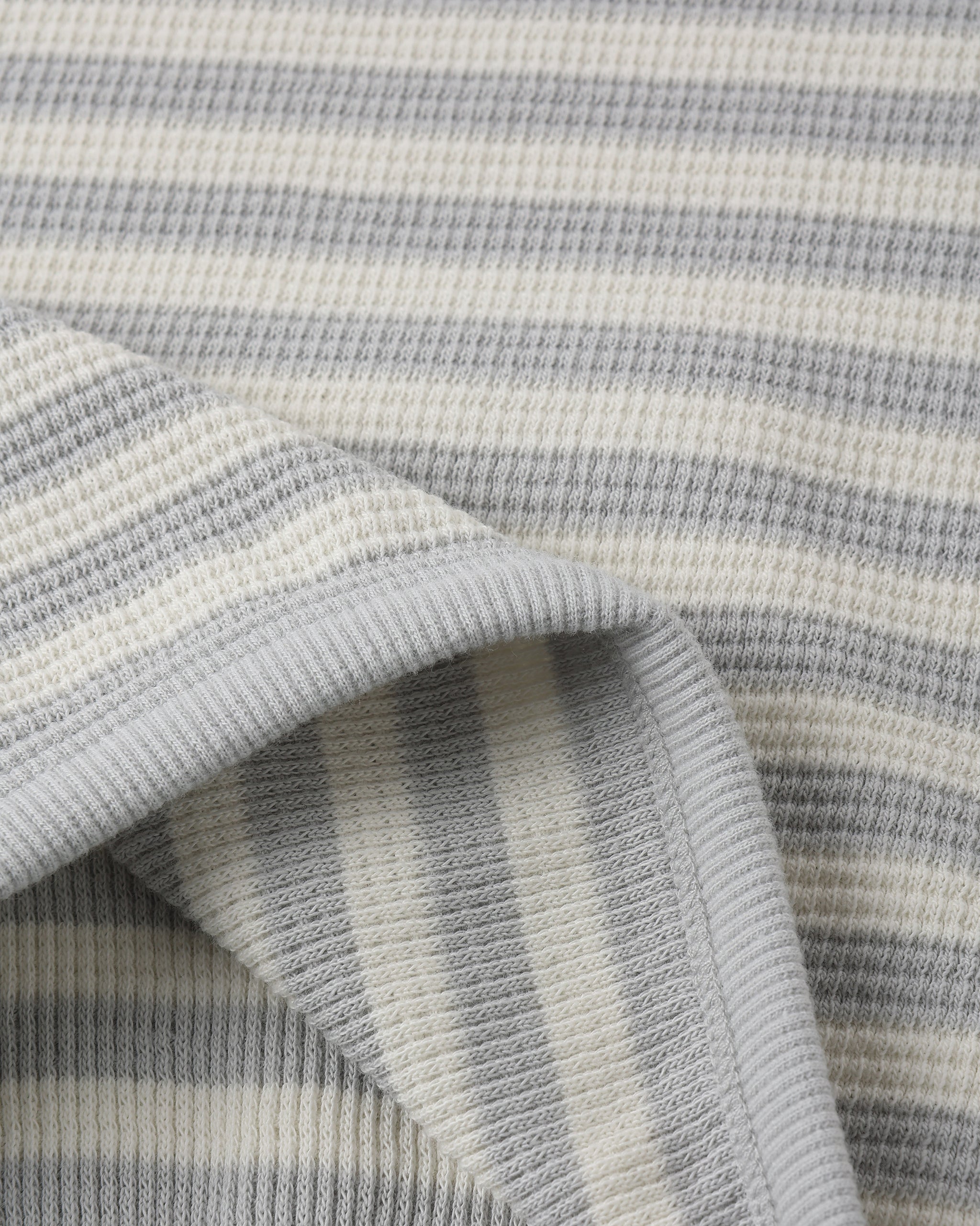 Quincy Mae Waffle Sweater Set - Sky Stripe