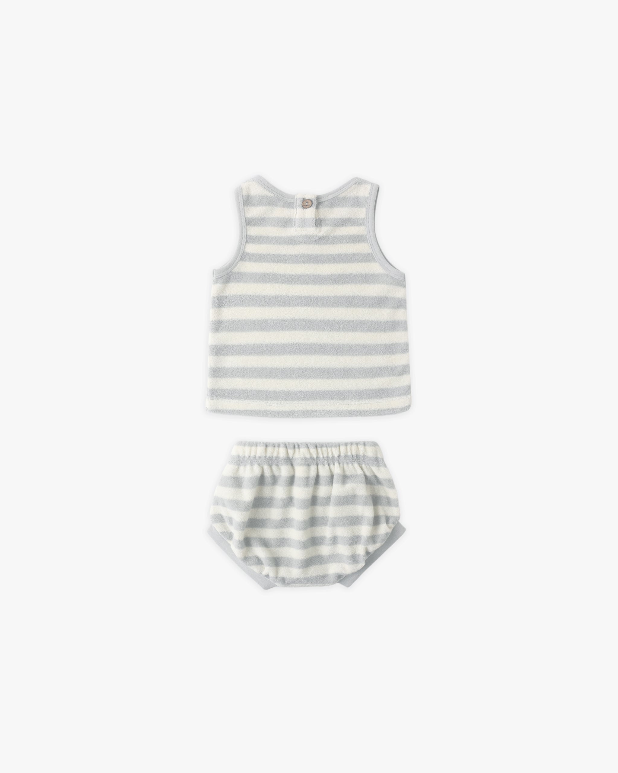 Quincy Mae Terry Tank + Short Set - Sky Stripe