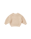 Quincy Mae Chunky Knit Sweater - Shell
