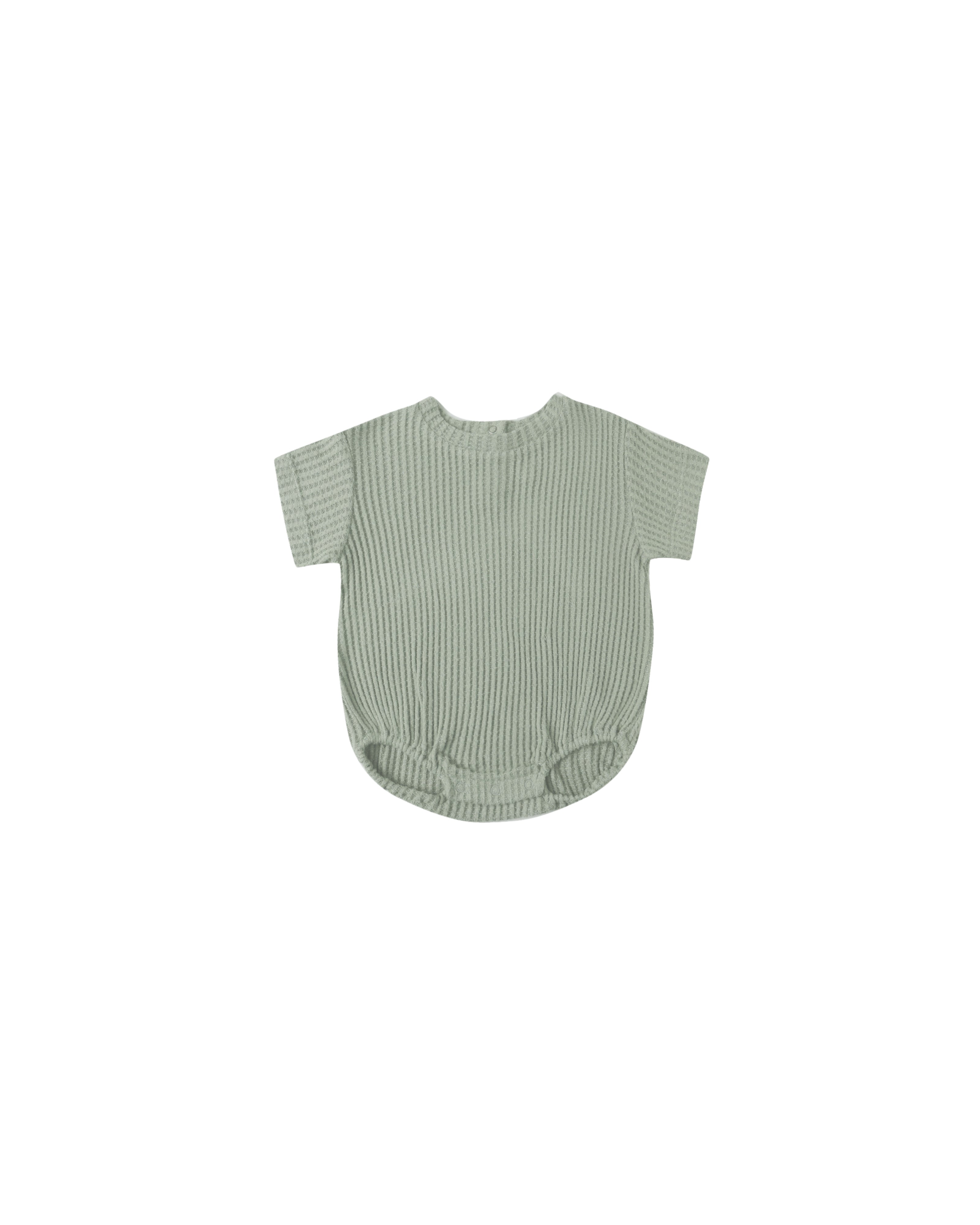 Quincy Mae Relaxed Bubble Romper - Fern