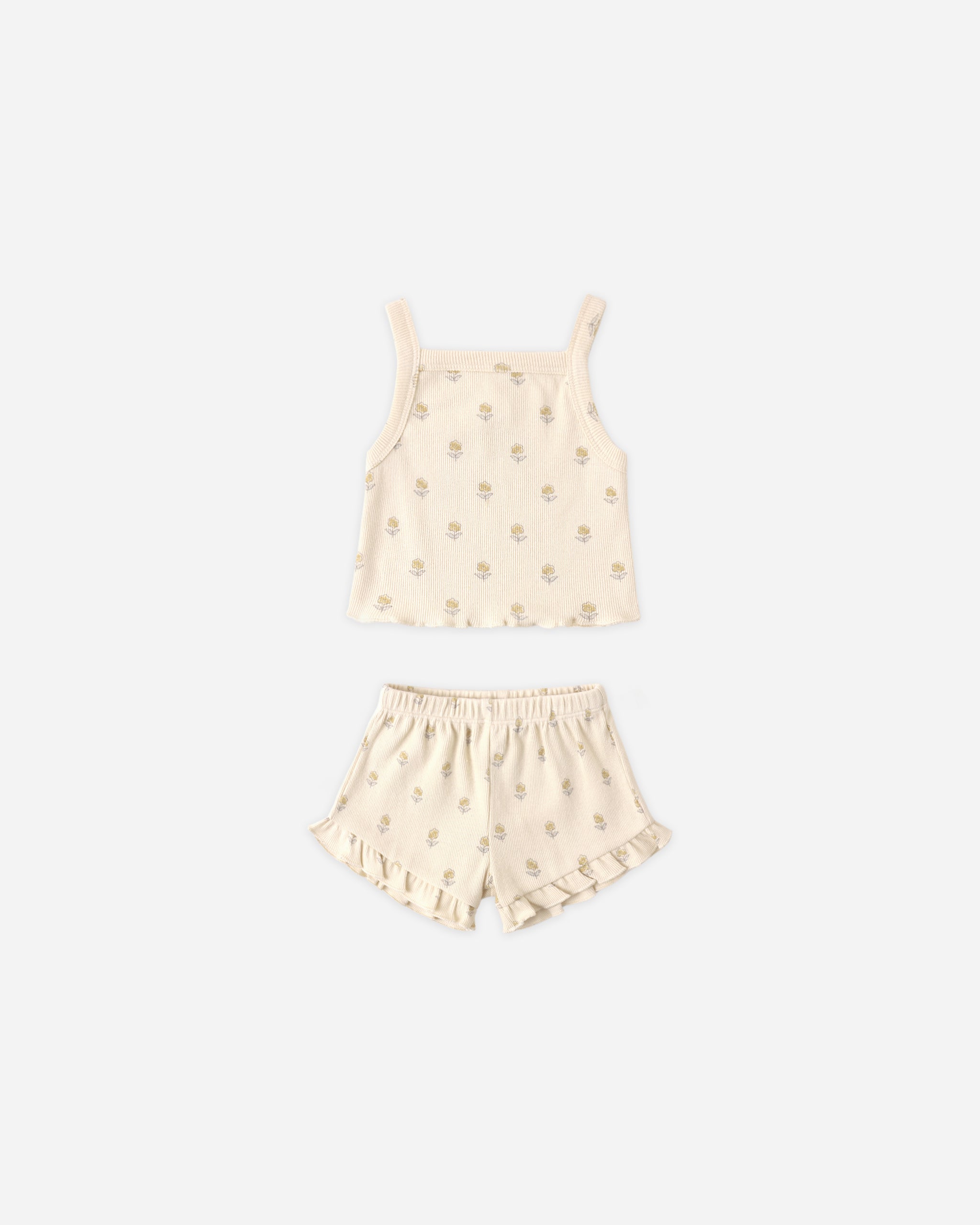 Quincy Mae Evie Tank + Shortie Set - Buttercup