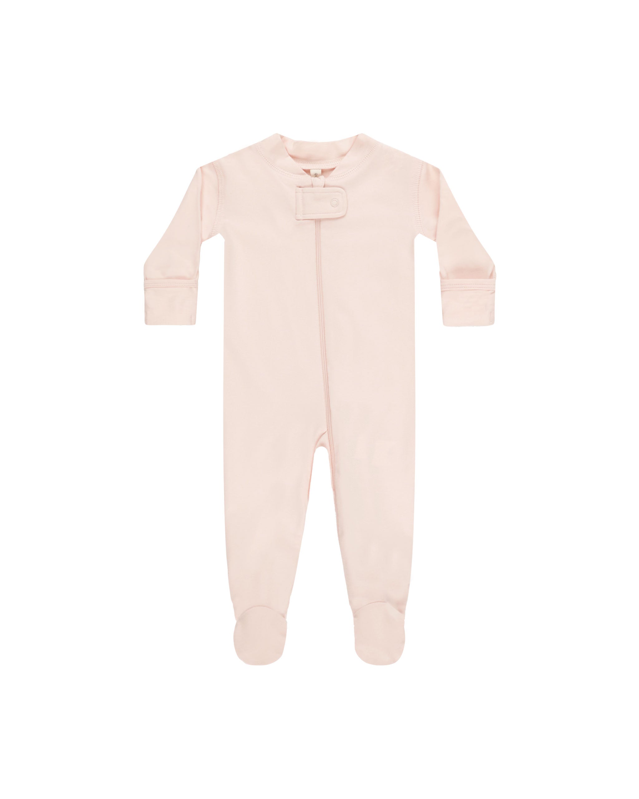 Quincy Mae Zip Long Sleeve Sleeper Footie - Petal