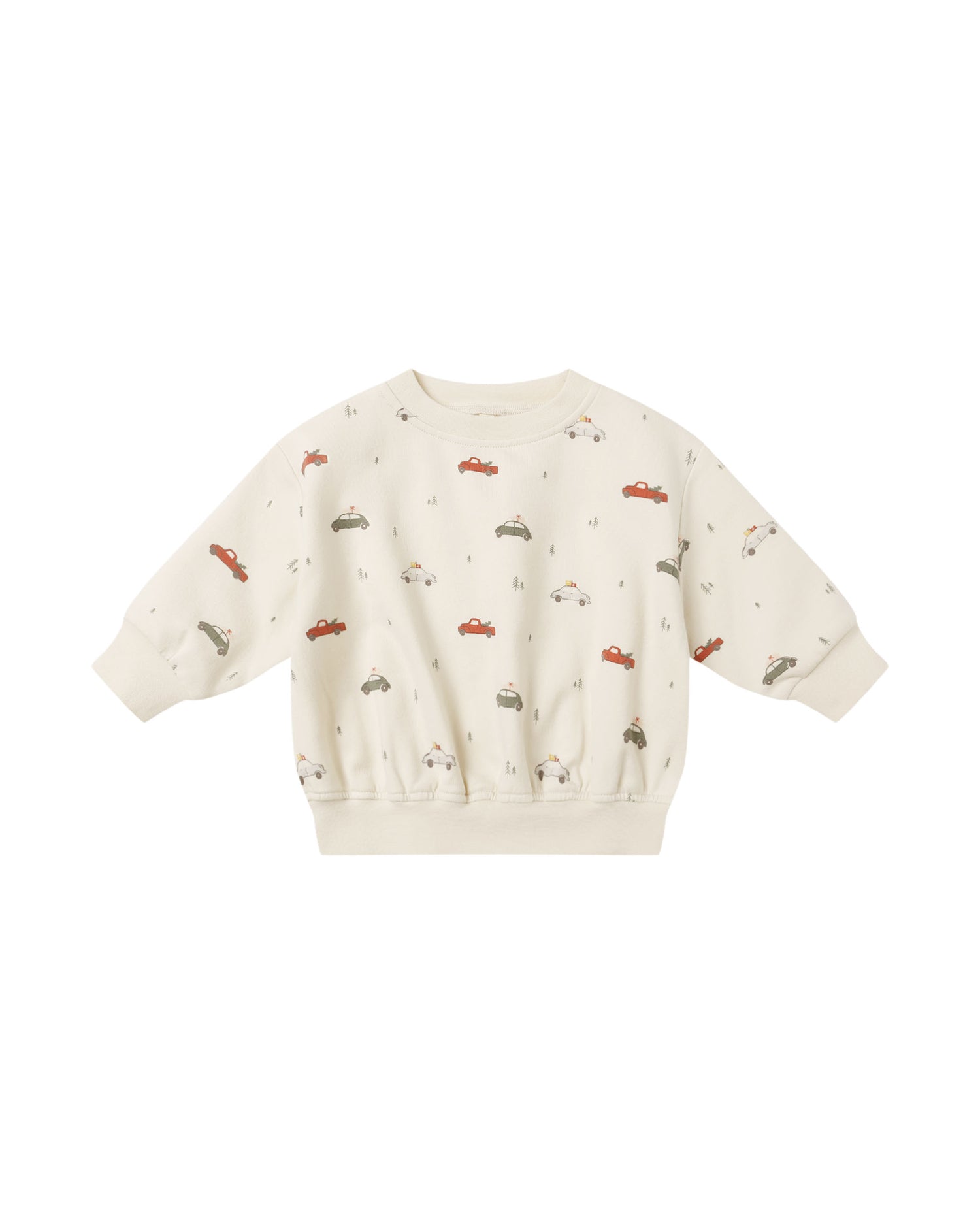 Quincy Mae Relaxed Fleece Sweatshirt - Cars