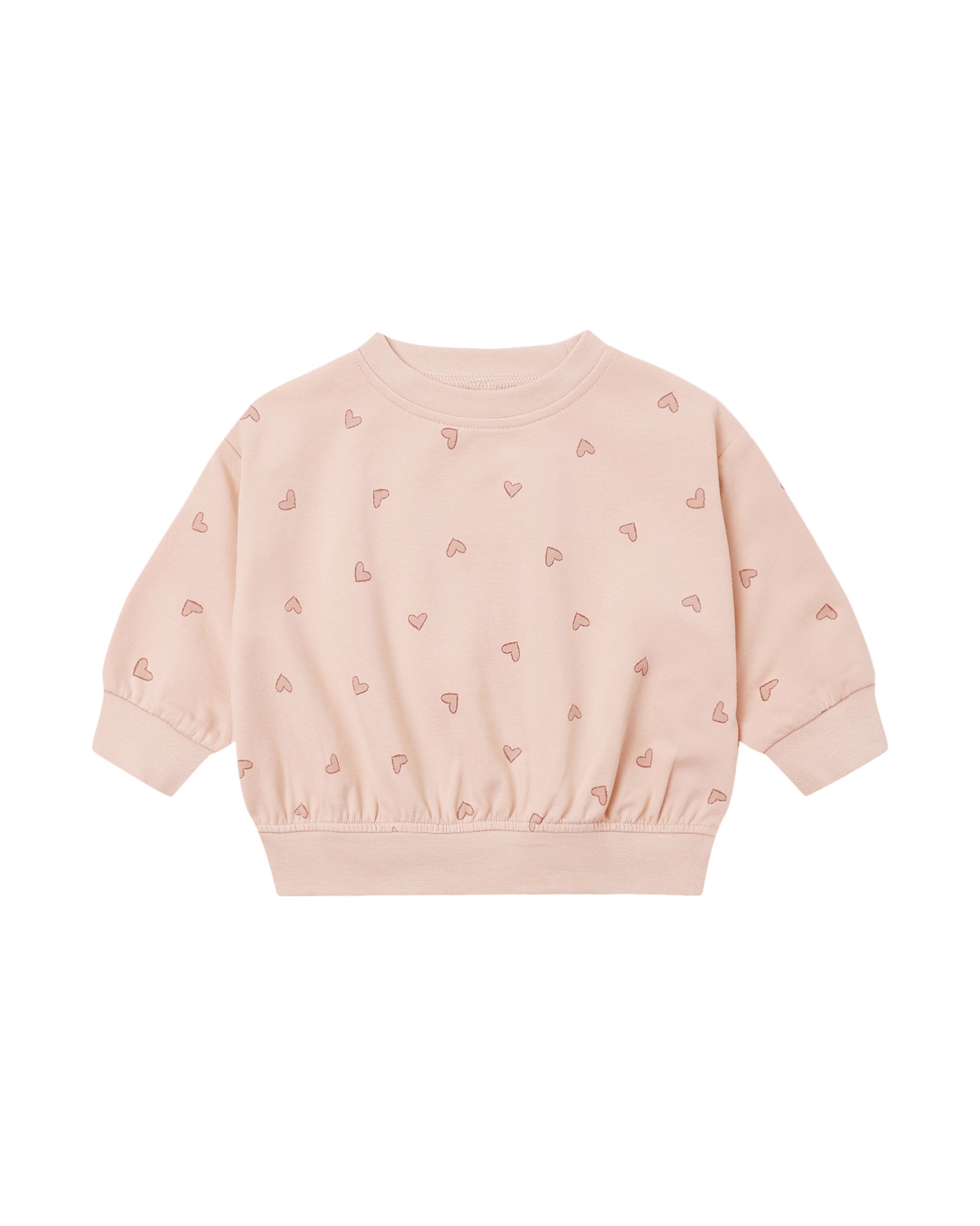 Quincy Mae Relaxed Sweatshirt - Hearts