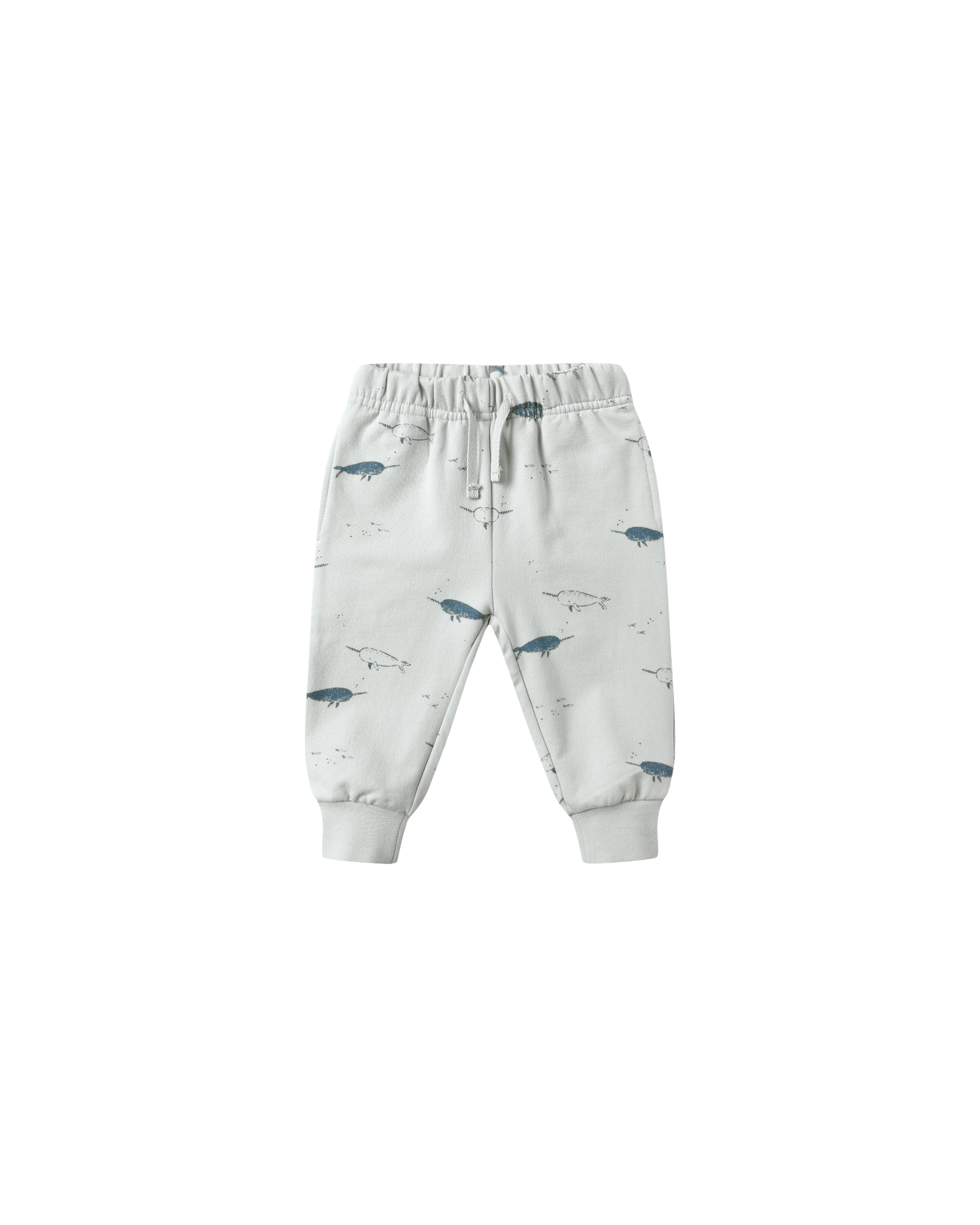 Quincy Mae Relaxed Fleece Sweatpant - Narwhals