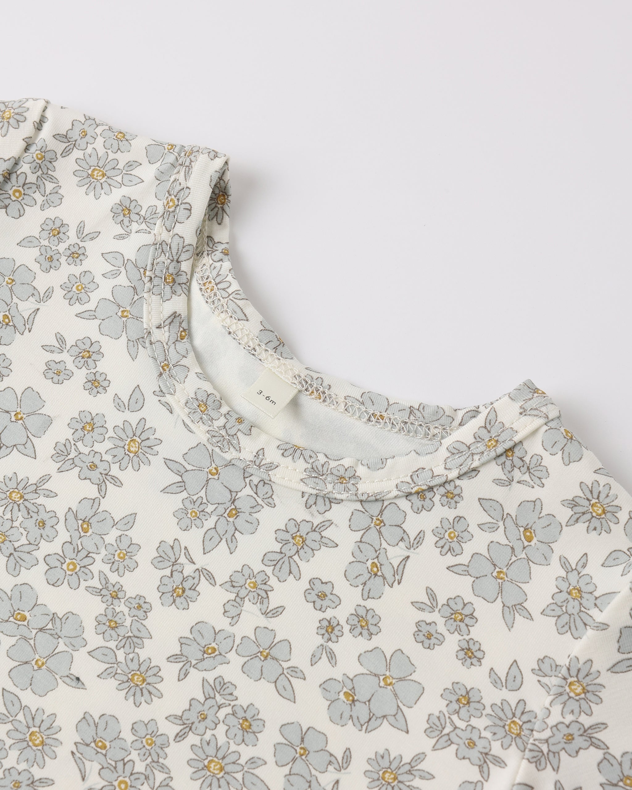 Quincy Mae Bamboo Short Sleeve Pajama Set - Blue Floral
