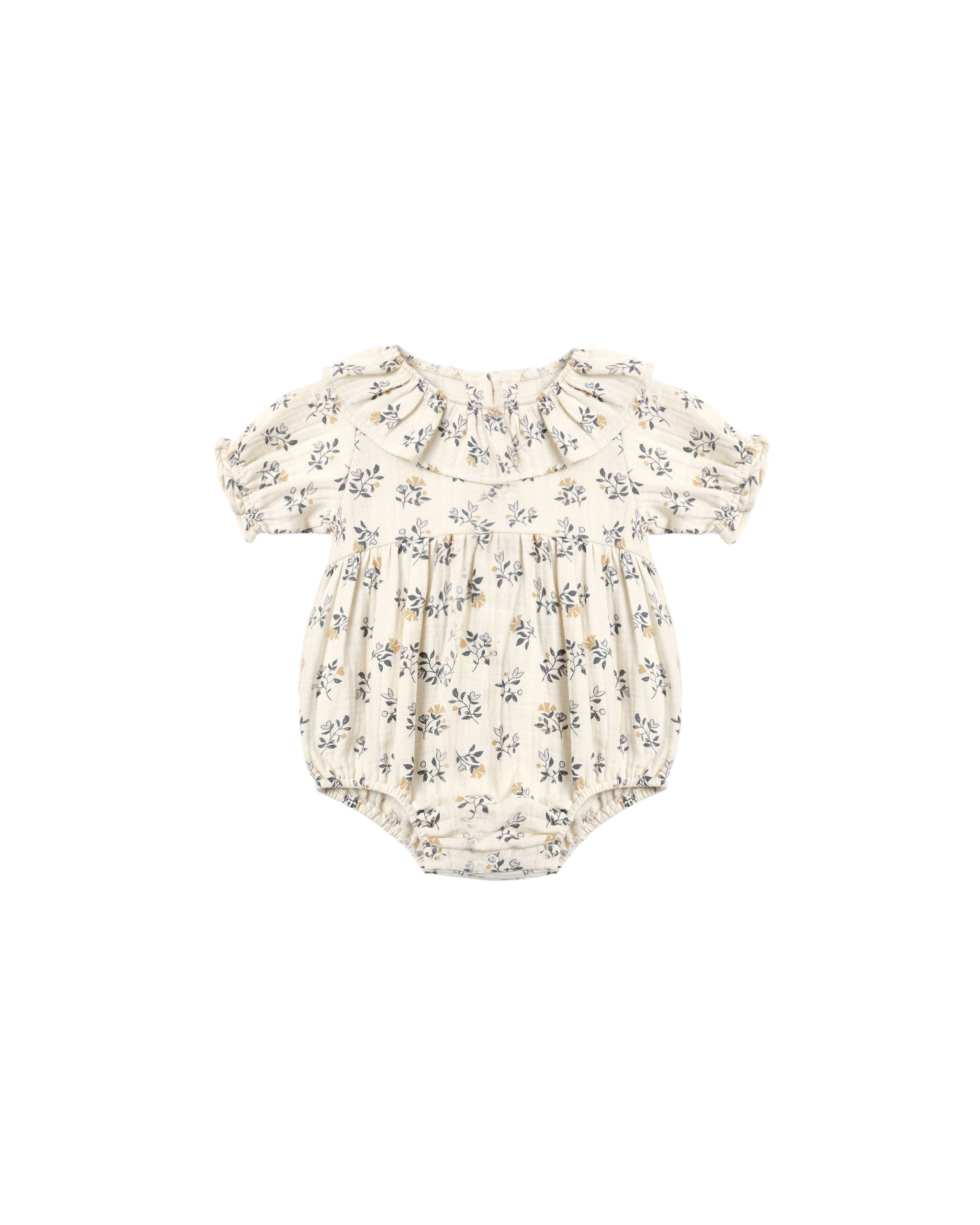 Quincy Mae Collared Romper - French Floral