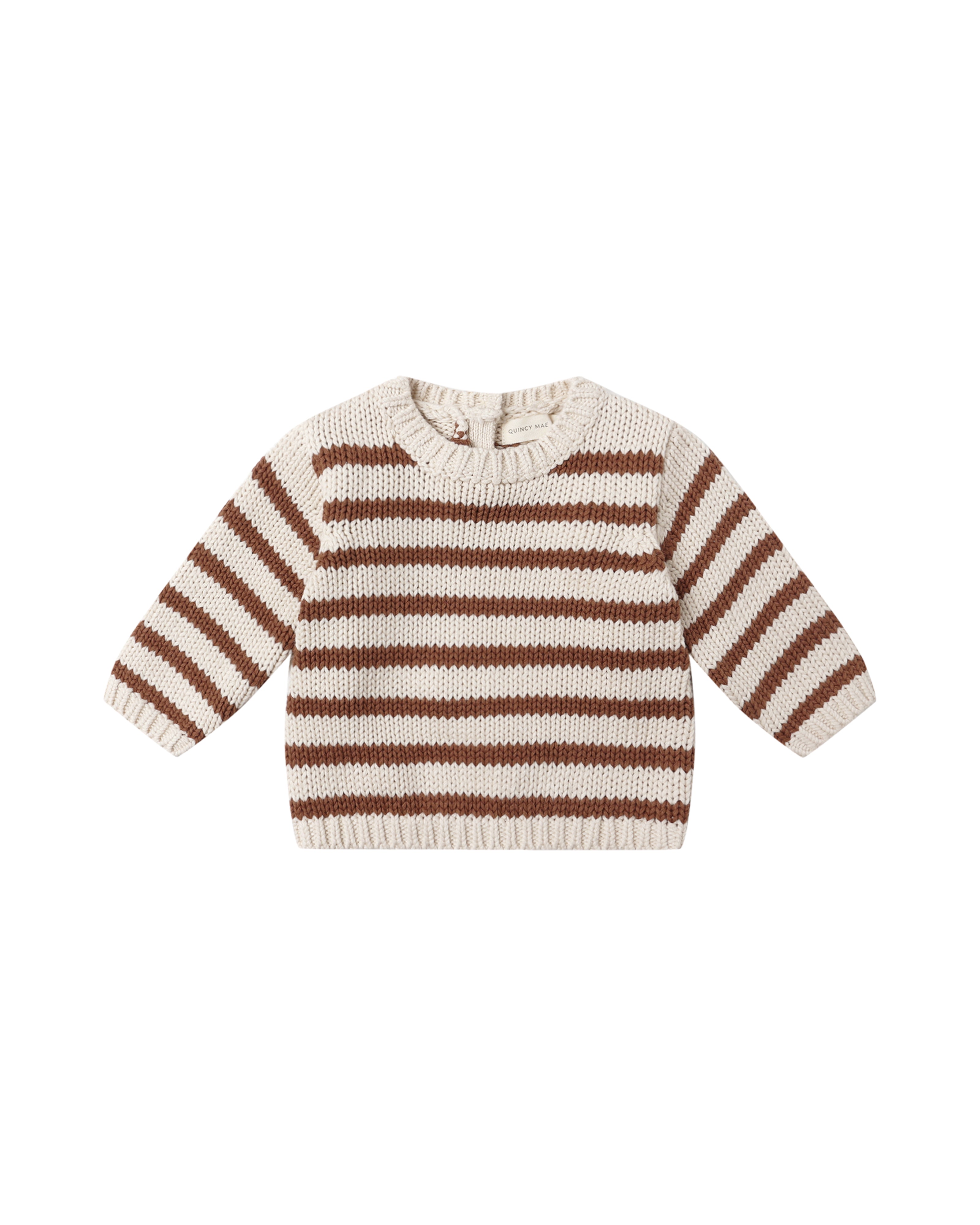 Quincy Mae Rex Sweater - Cedar Stripe